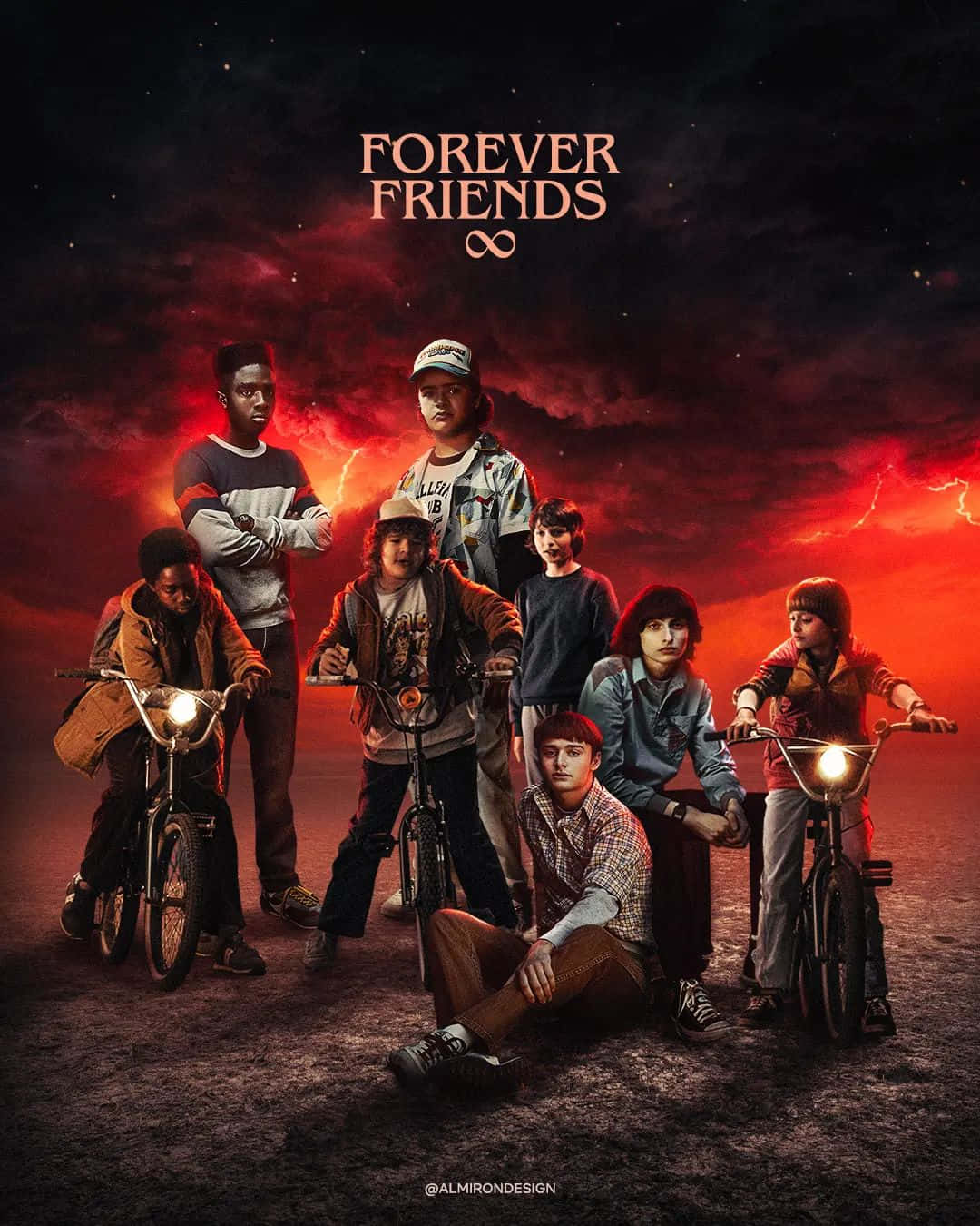 Will’s Iconic Bike From Stranger Things Background