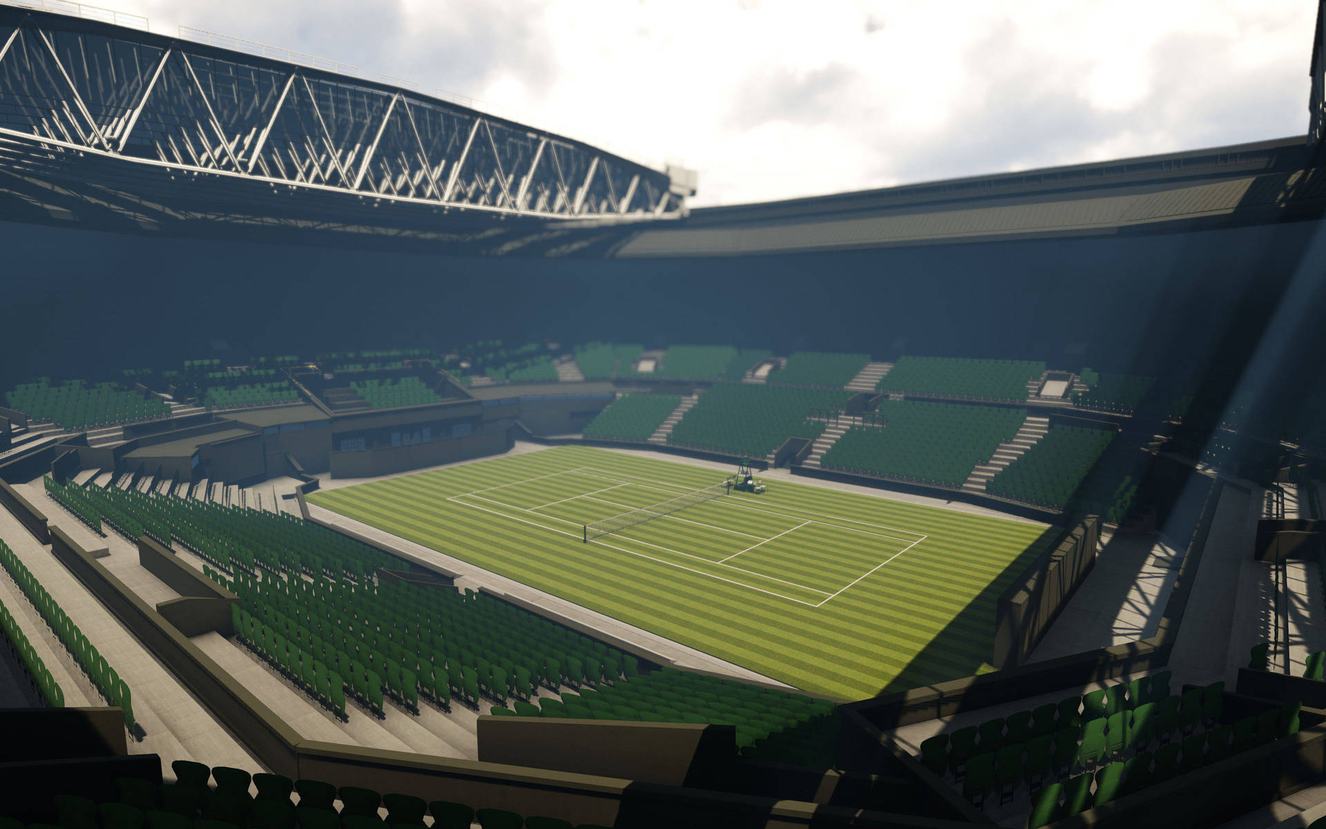 Wimbledon Digitally Rendered Stadium Background