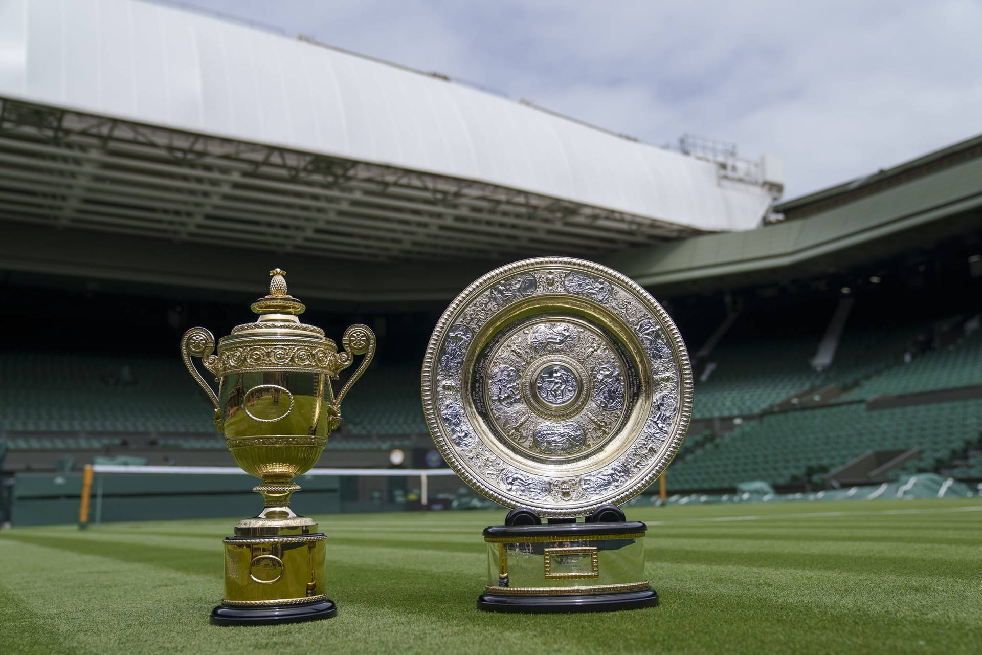Wimbledon Trophy And Plaque Background