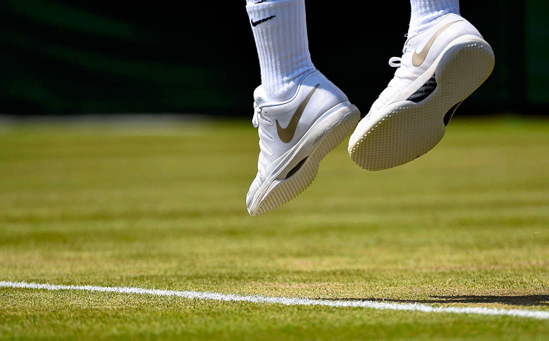 Wimbledon White Nike Shoes Background
