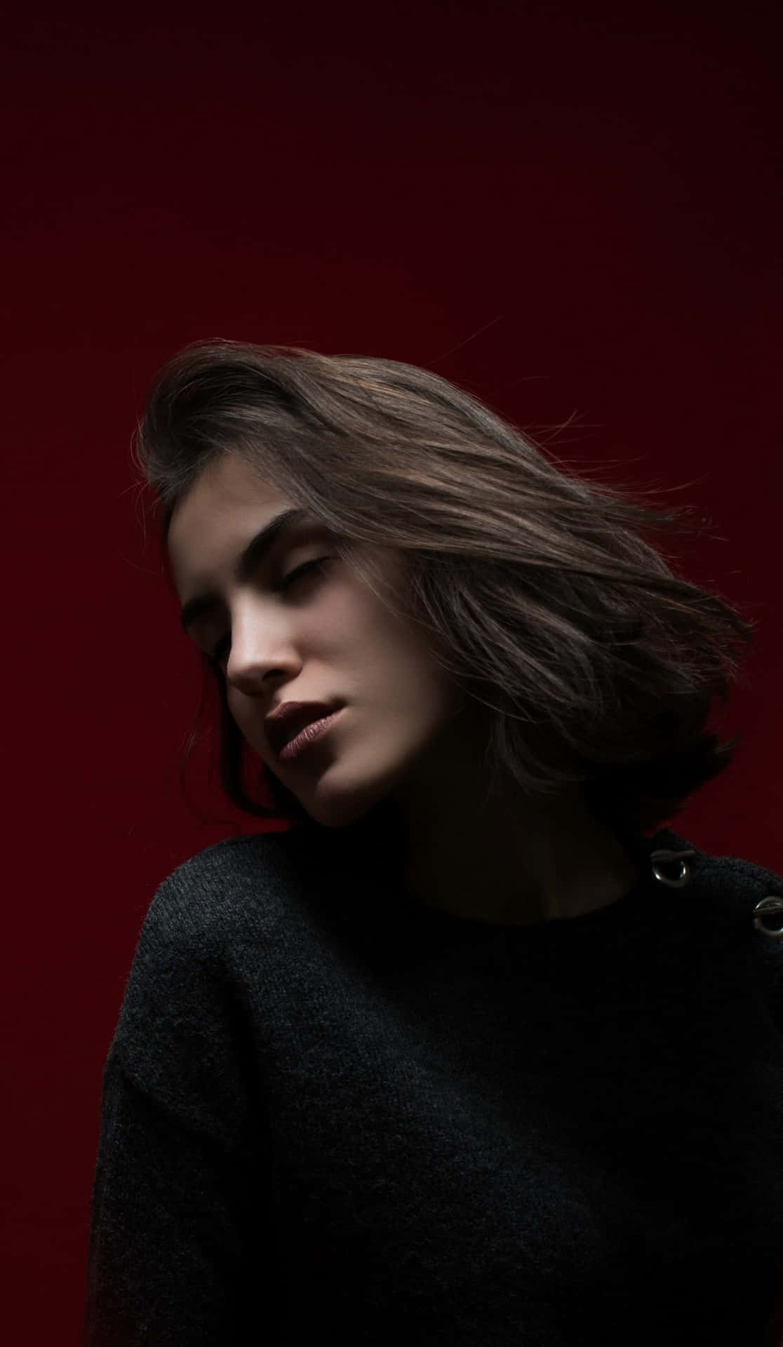 Wind Passing Through A Woman's Hair