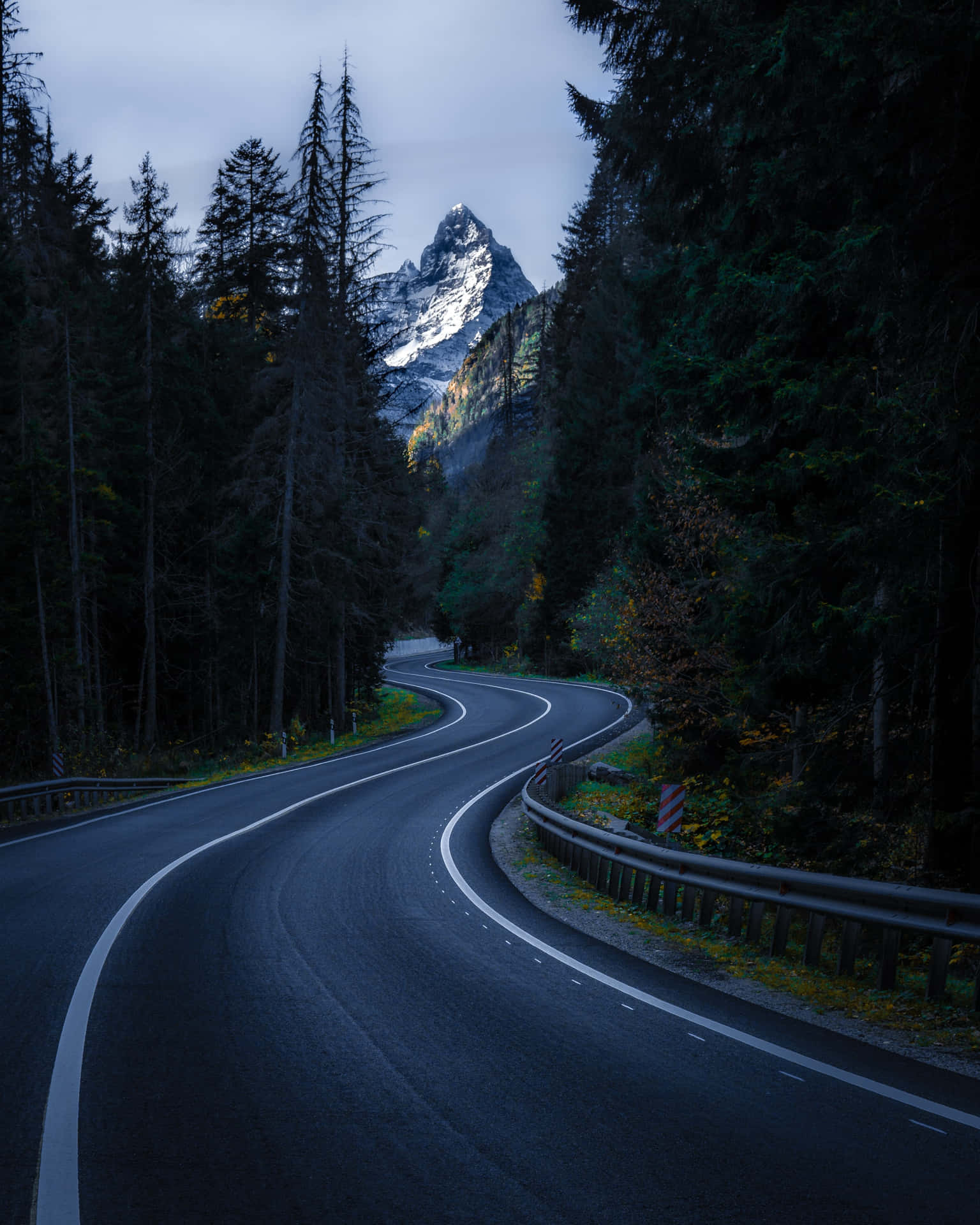 Winding Road Nature Android Hd Background