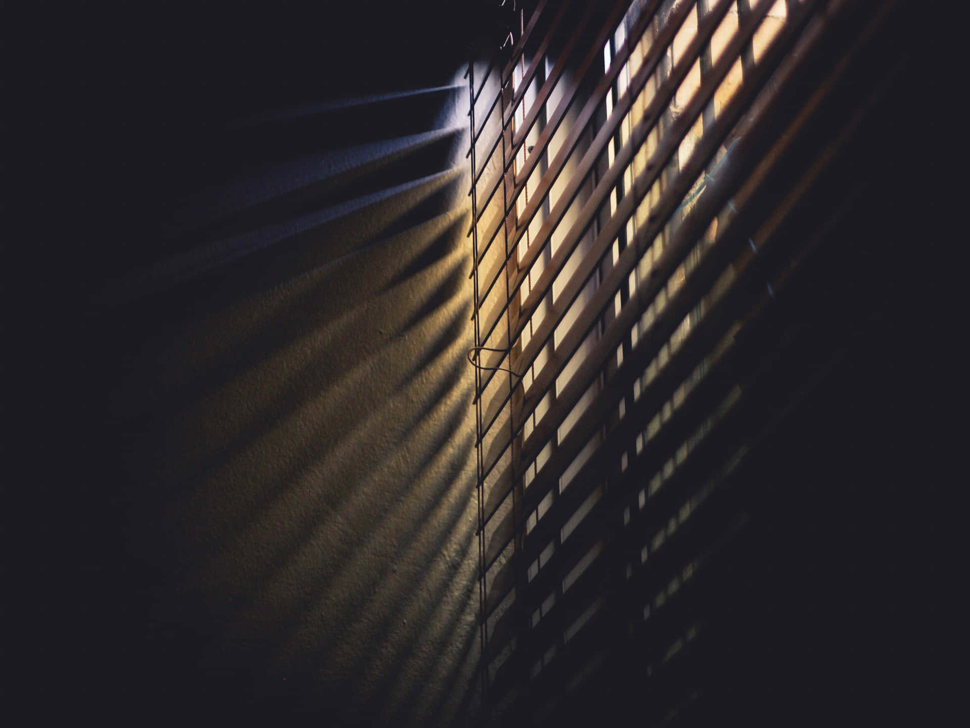 Window Blind And Light Rays Background