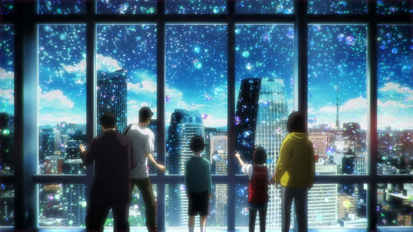 Window Building View Bubble Anime
