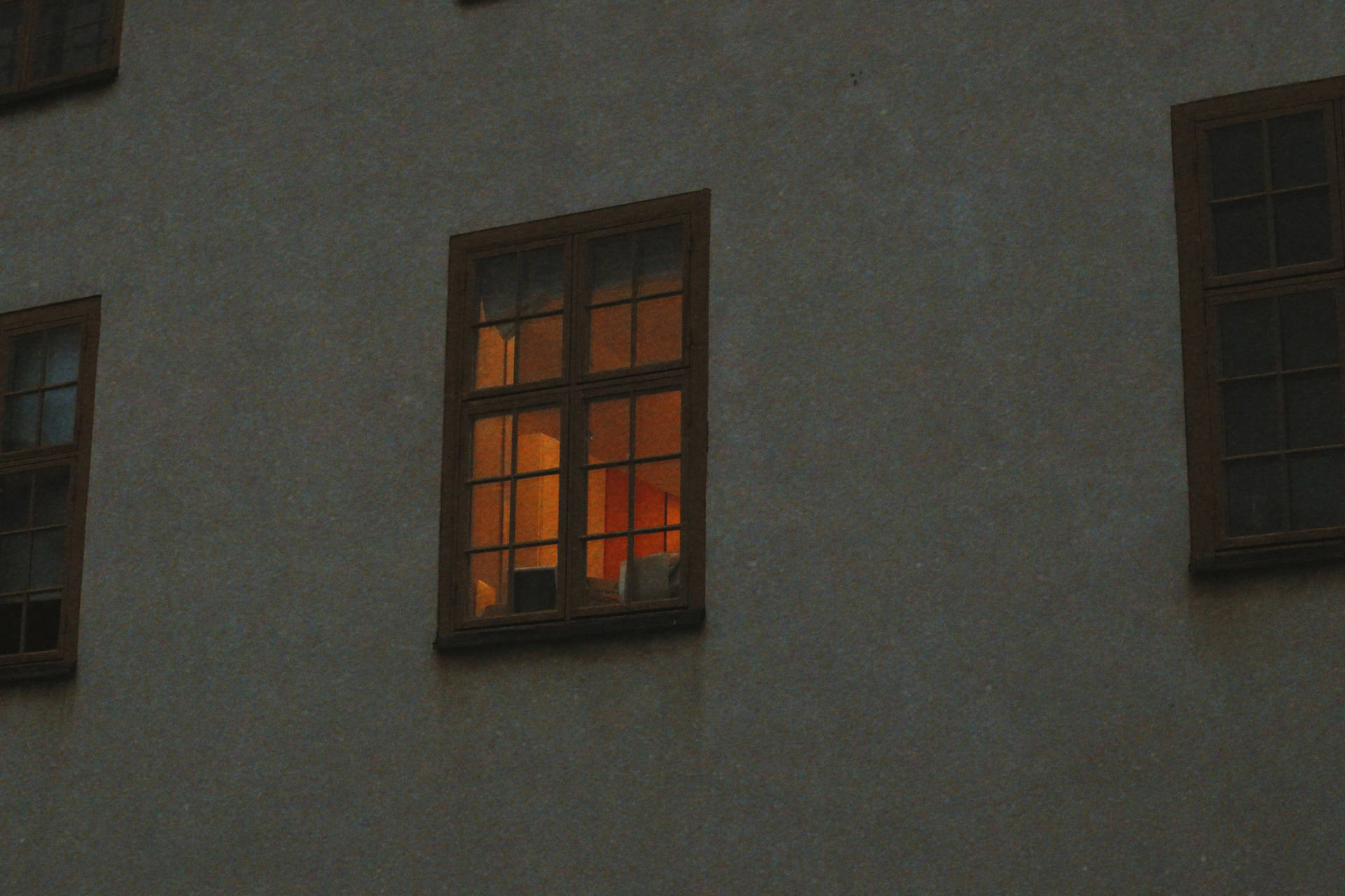 Window With Aesthetic Light Brown Light Background