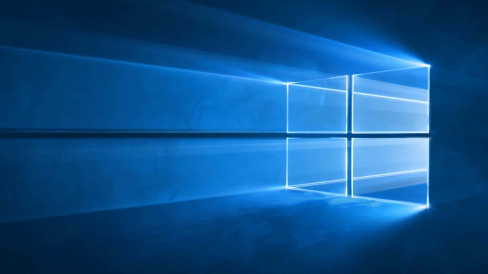 Windows 10 - A Blue Window With Light Coming Through
