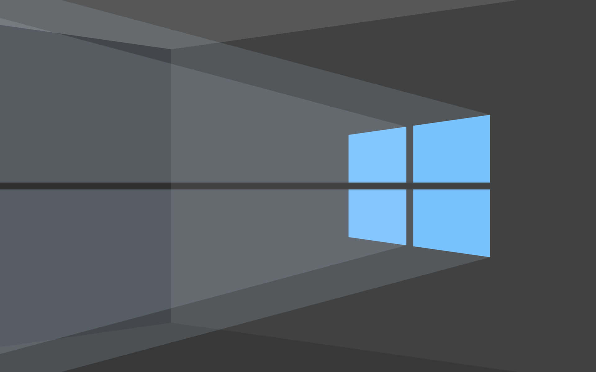 Windows 10 - A Window With A Blue Light Coming Through