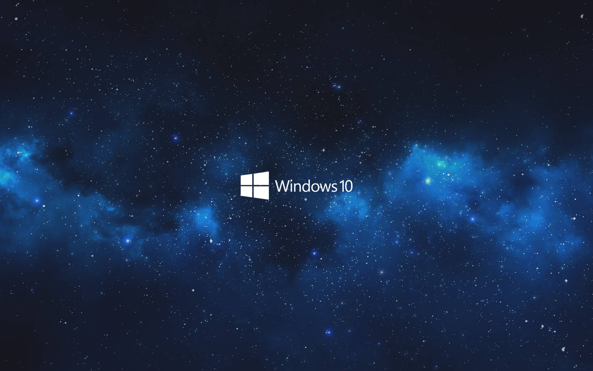 Windows 10 Blue Galaxy Background