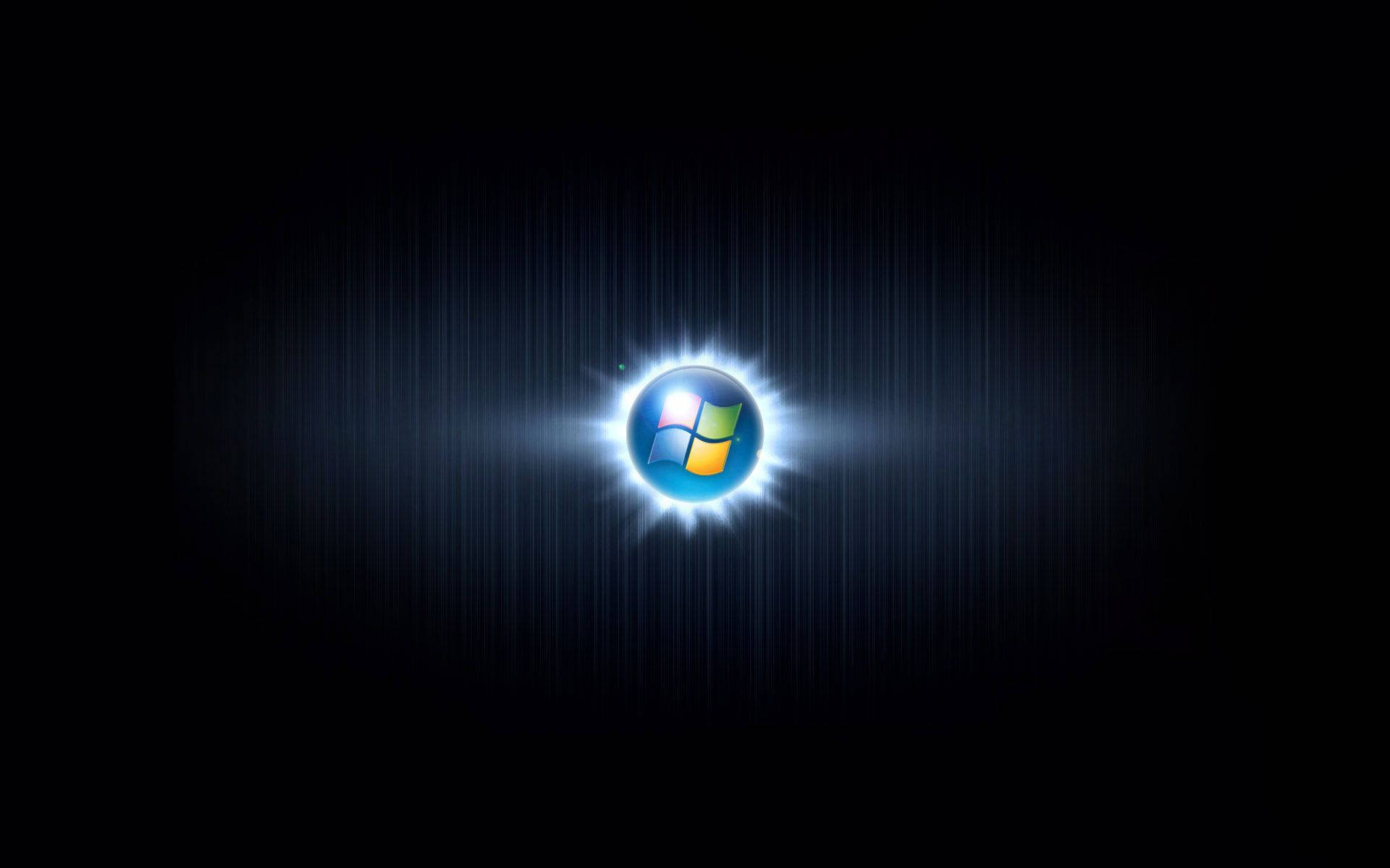 Windows 10 Glowing Logo Background