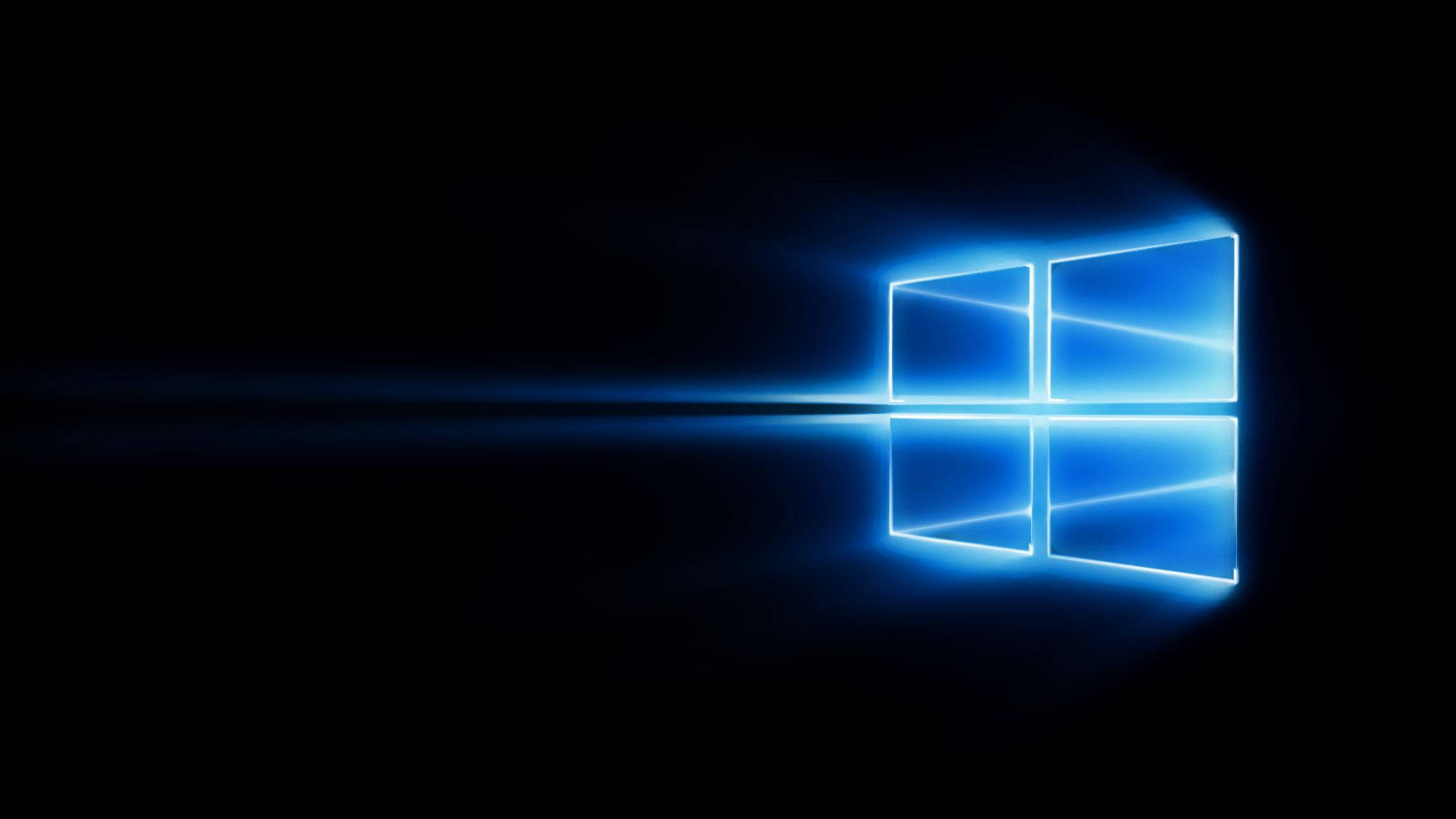 Windows 10 Hd Blue Light Logo Background