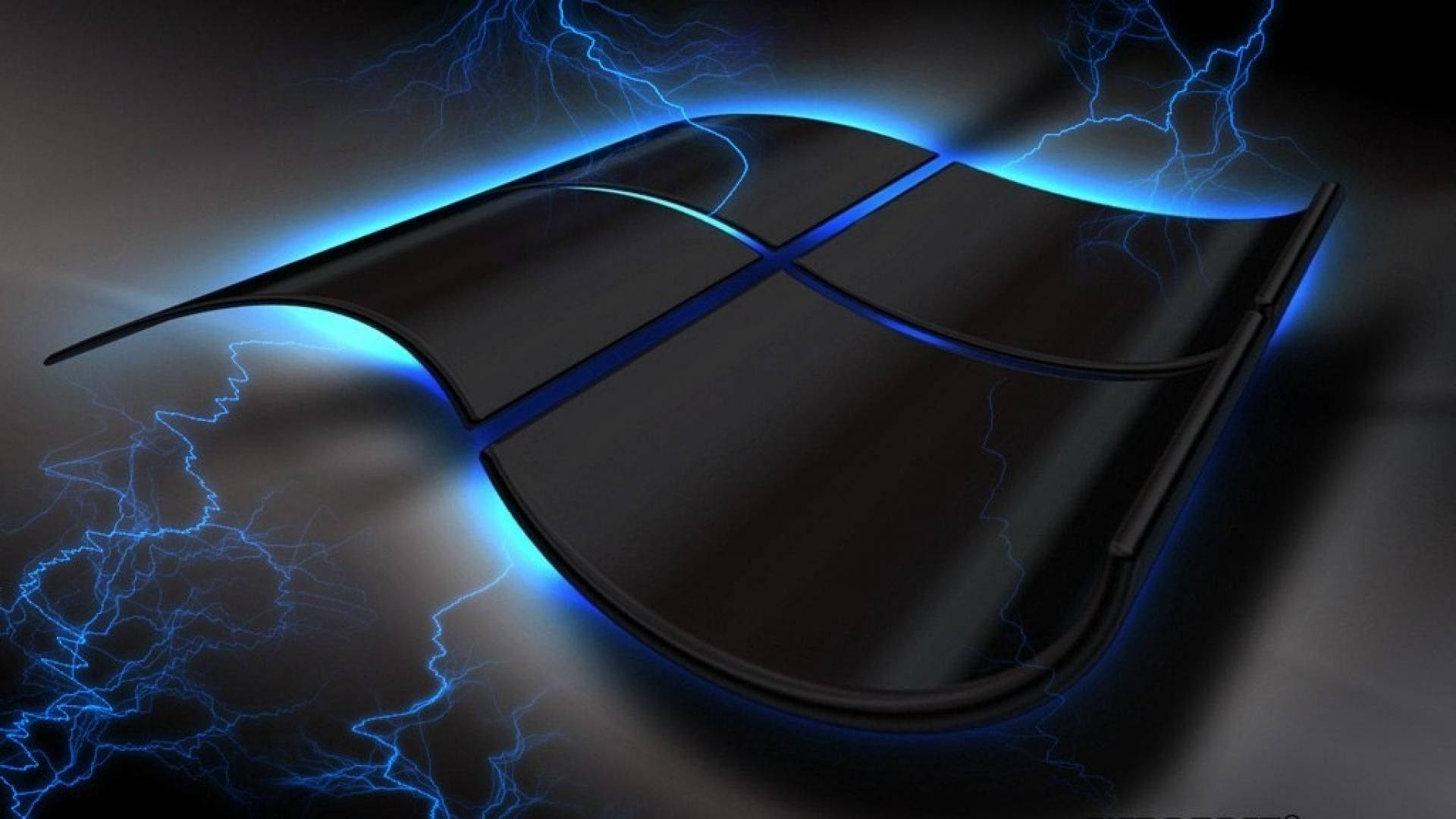 Windows 10 Hd Floating Black Logo Background