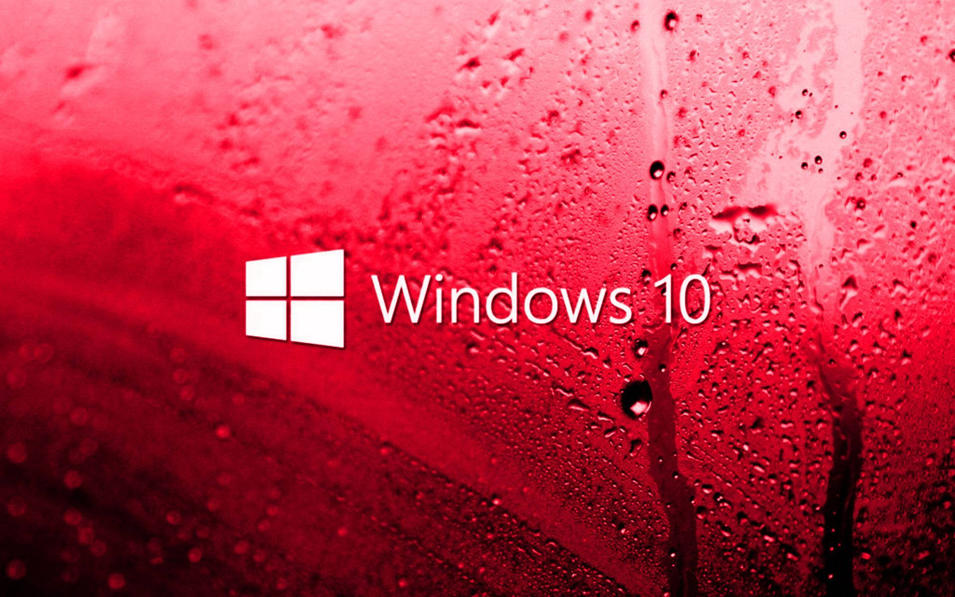 Windows 10 Hd Red Glass