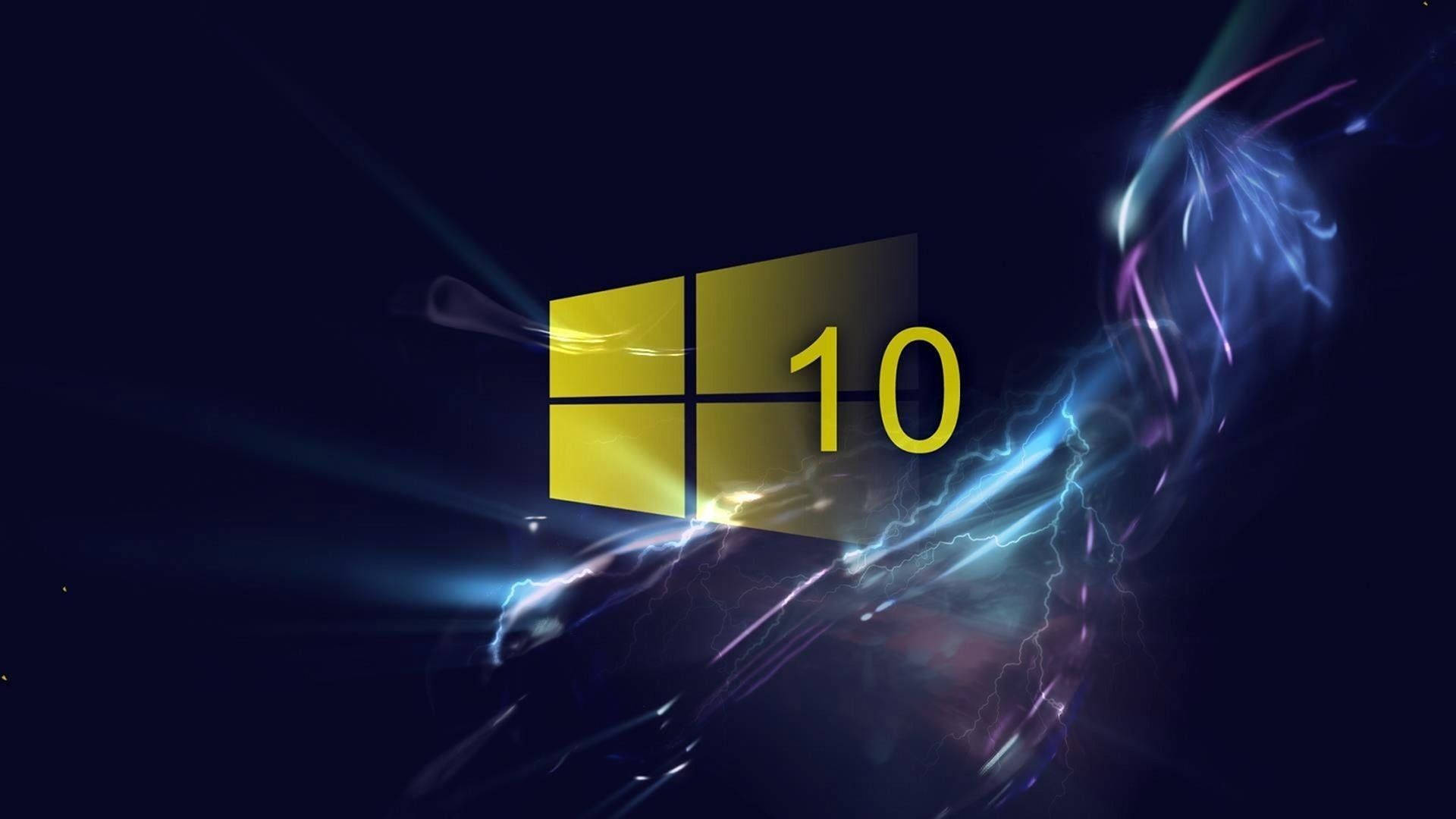 Windows 10 Hd Yellow Logo Background