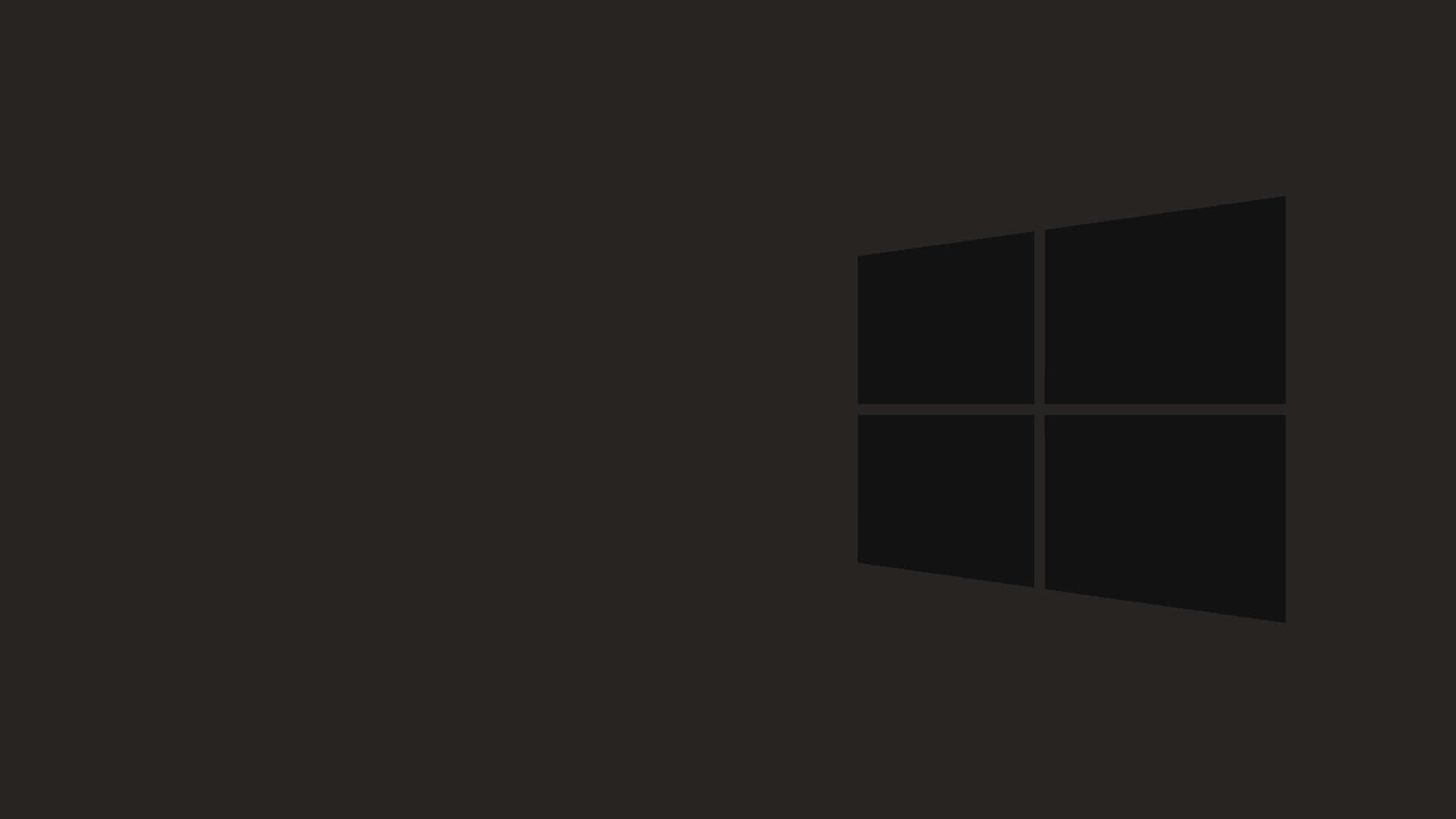 Windows 10 Logo On A Black Background Background