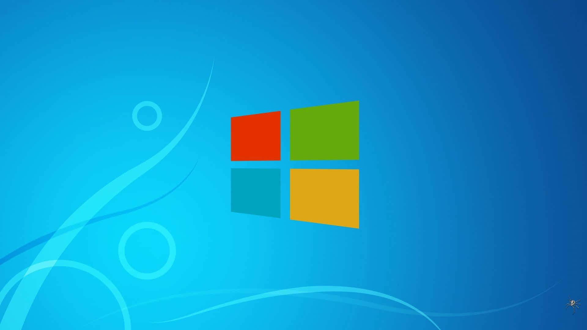 Windows 10 Logo On A Blue Background Background