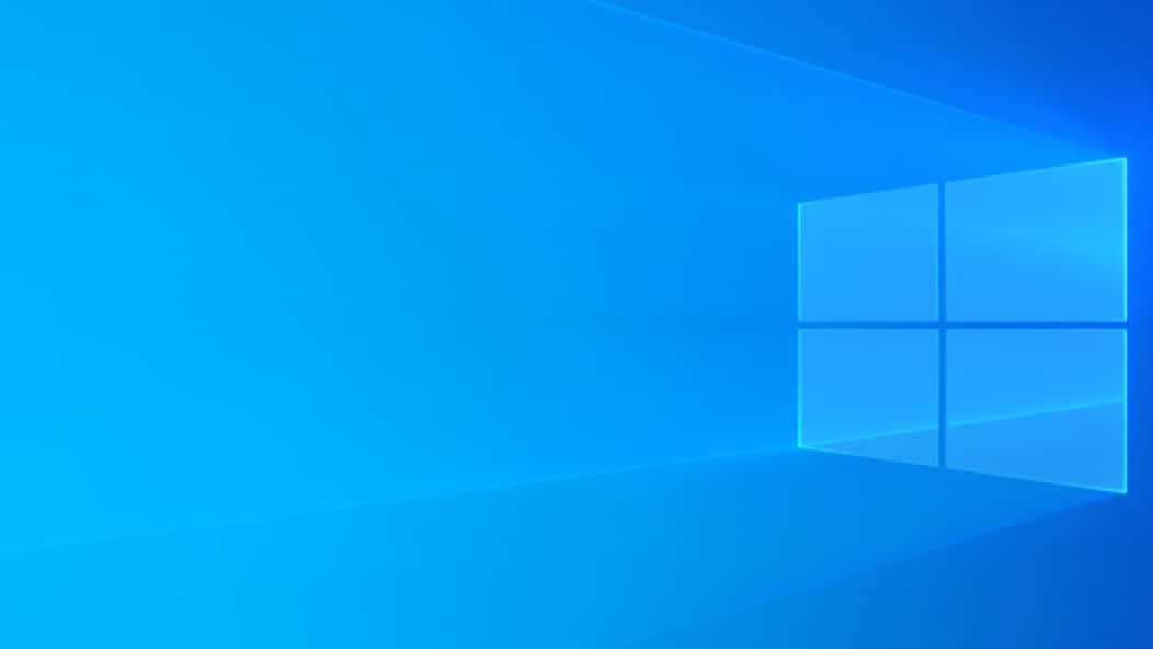 Windows 10 Logo On A Blue Background Background