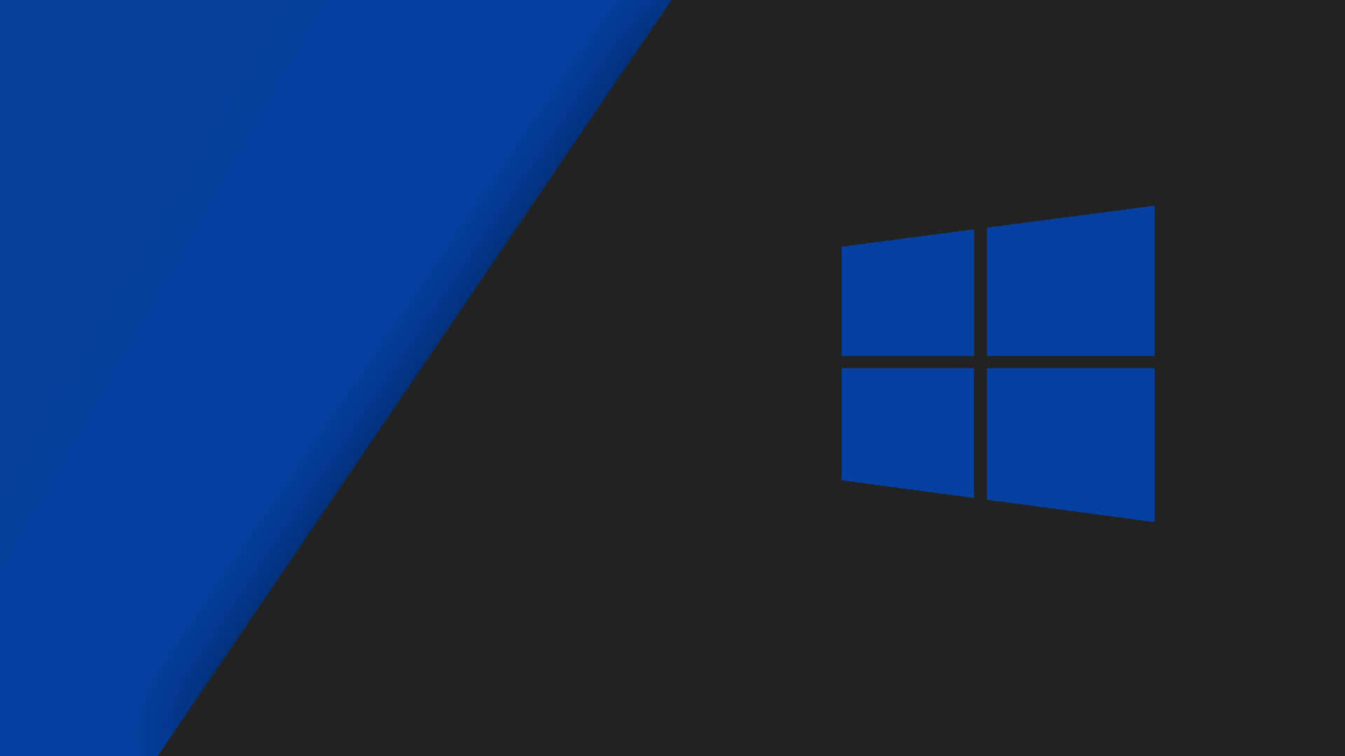 Windows 10 Logo With Blue And Black Background