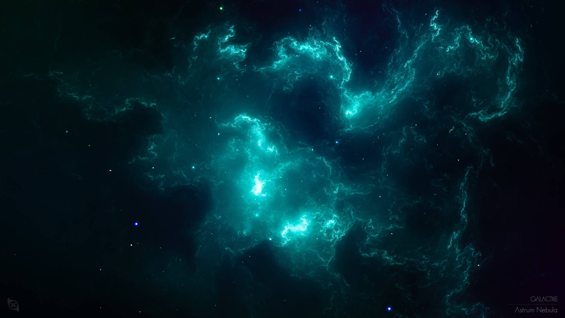 Windows 11 4k Blue Nebula Background