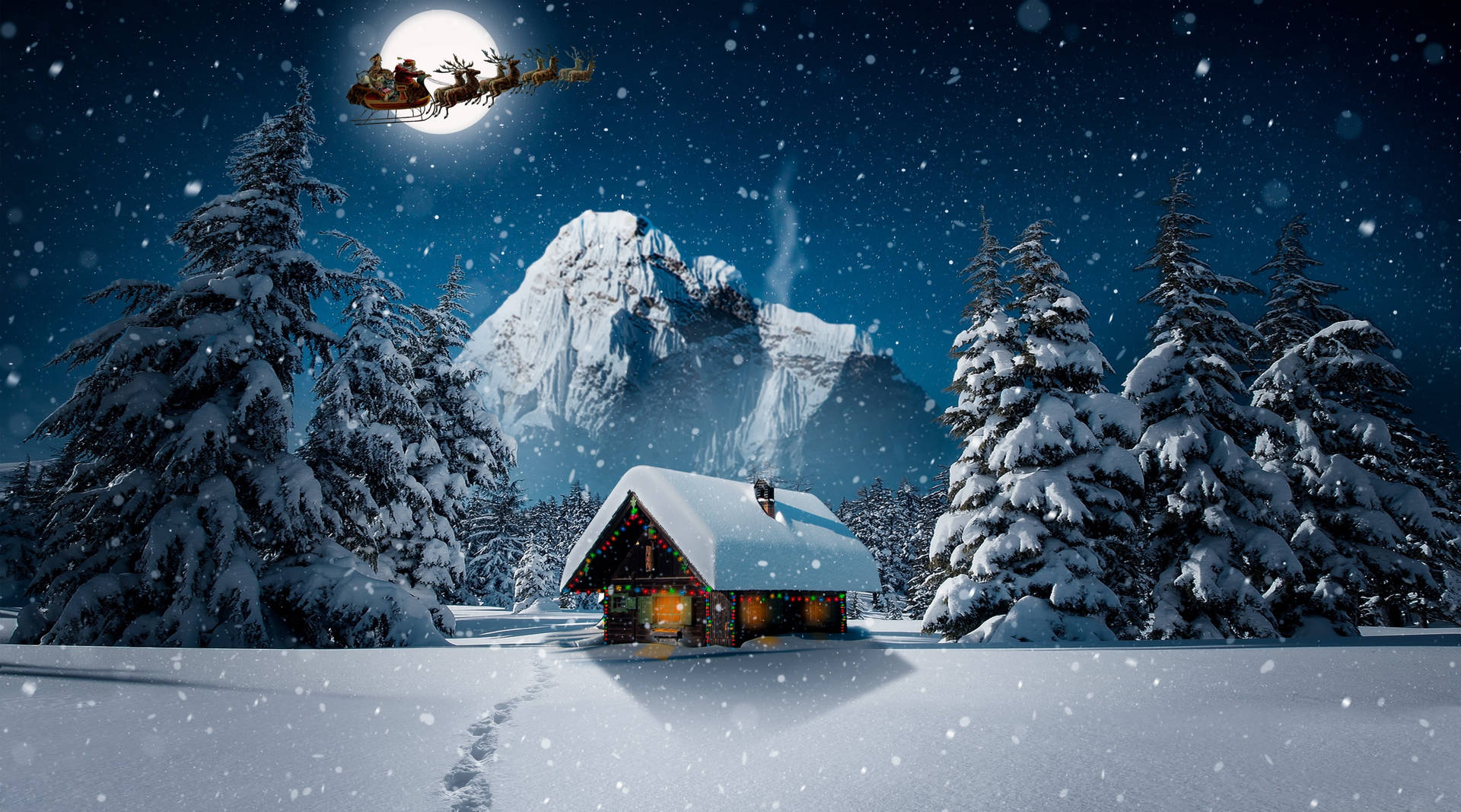 Windows 11 4k Christmas Winter Background