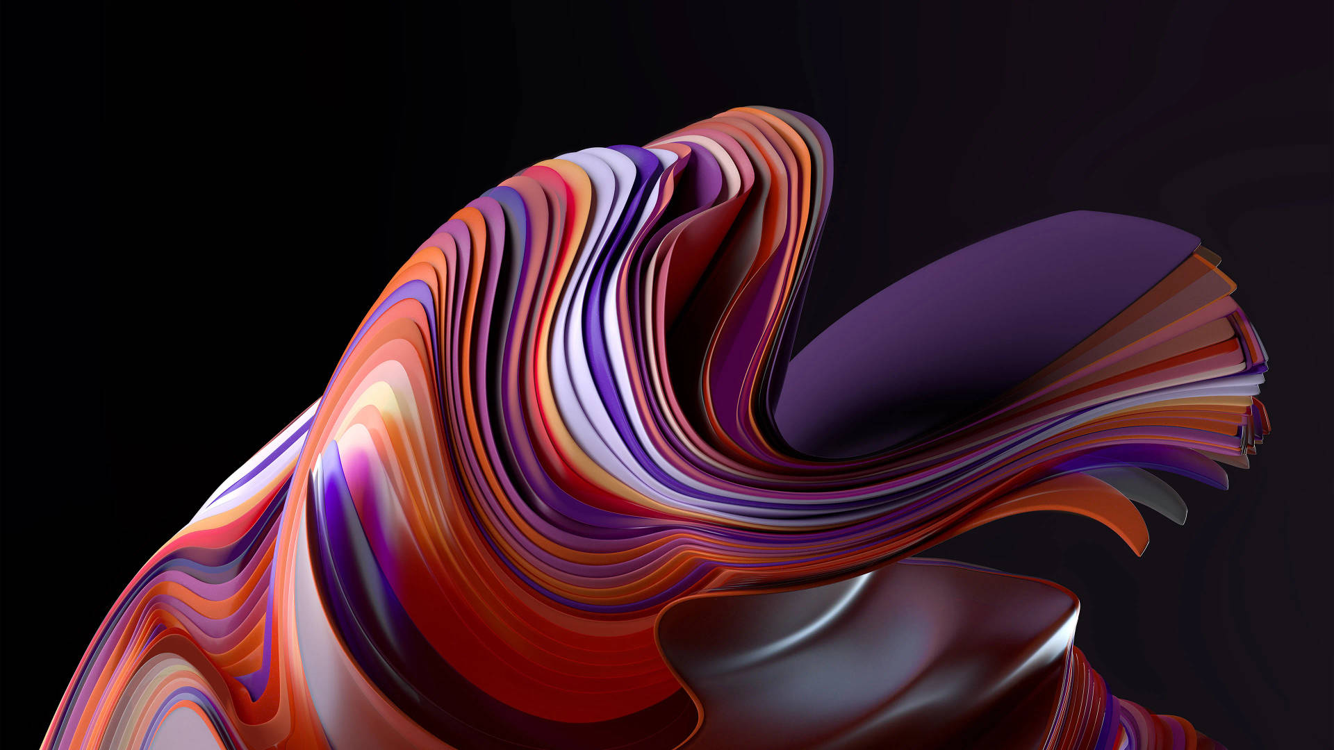 Windows 11 4k Color Abstract Wave