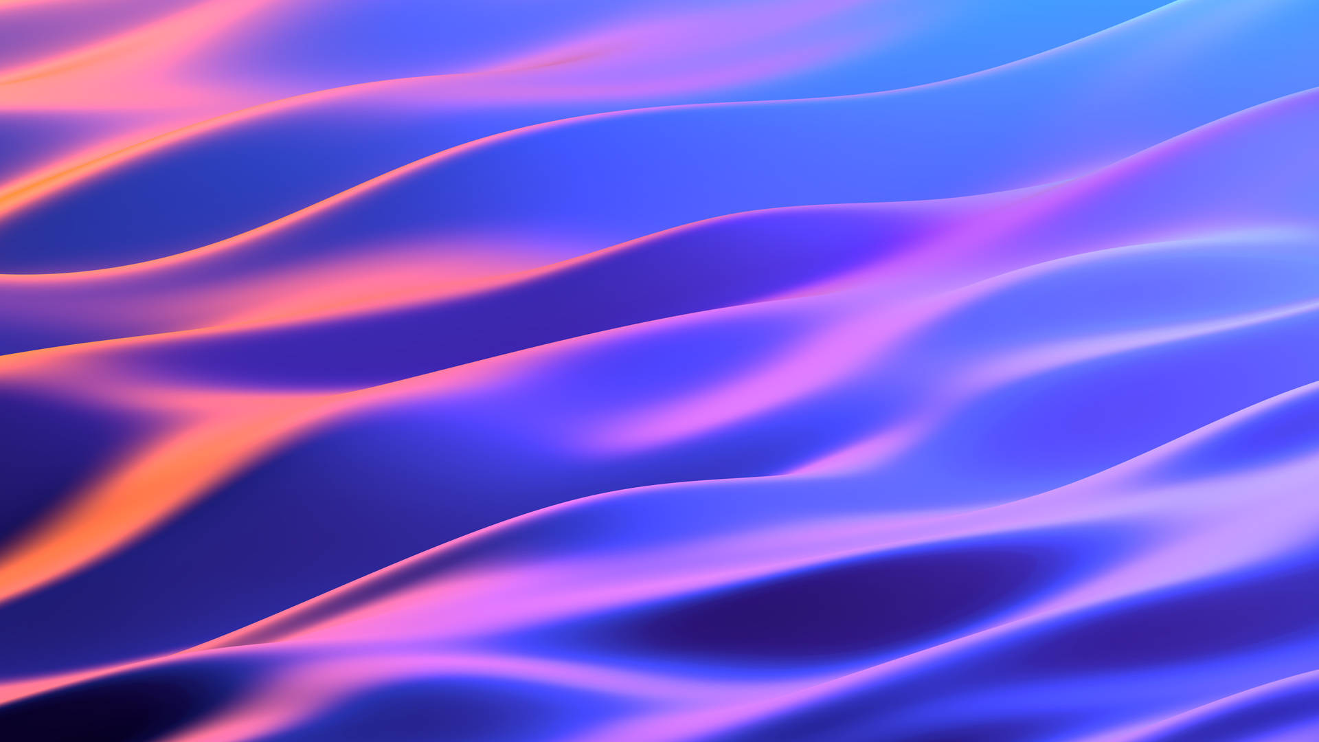 Windows 11 4k Neon Waves Background