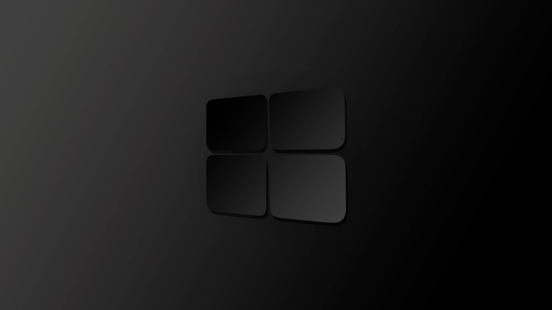 Windows 11 Logo On Gradient Black Background