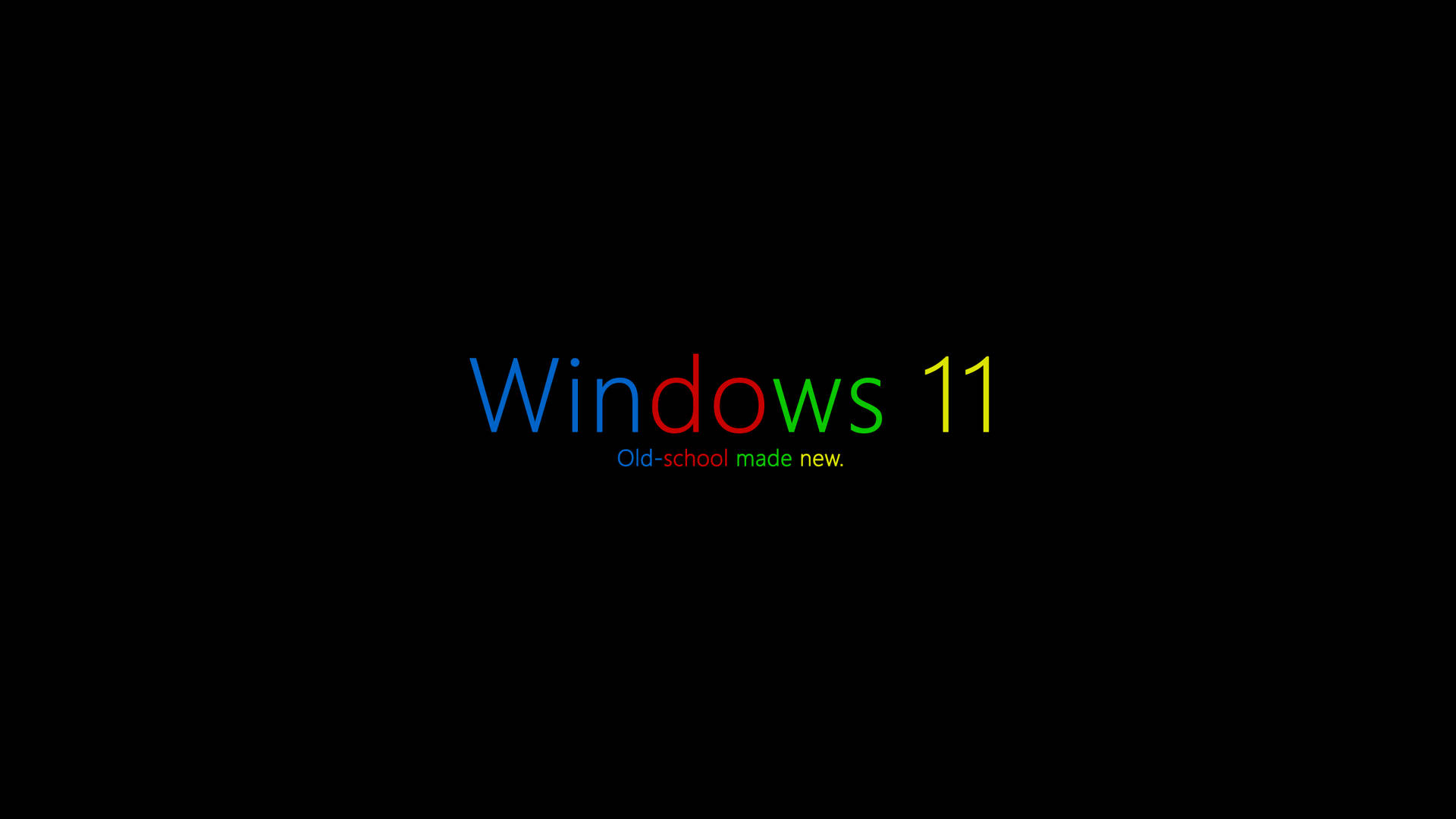 Windows 11 Old School