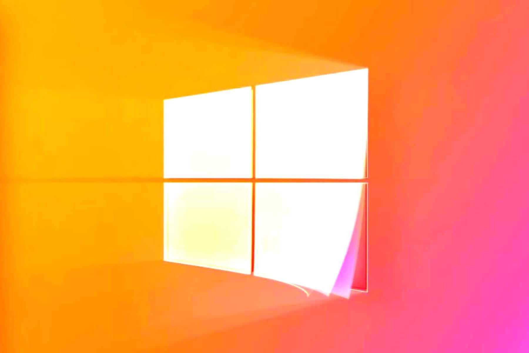 Windows 11 Orange Pink
