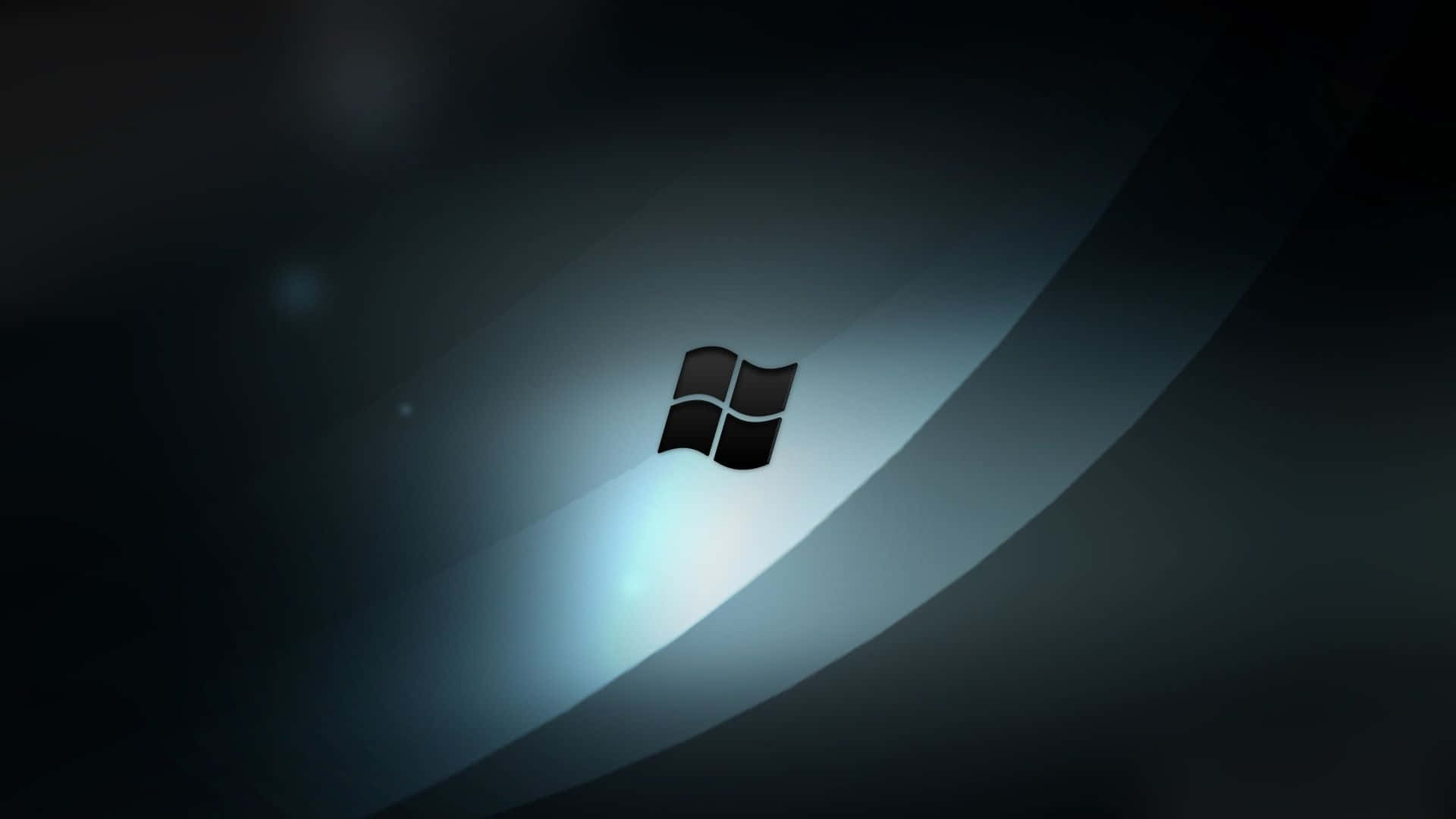 Windows 7 Logo On A Dark Background