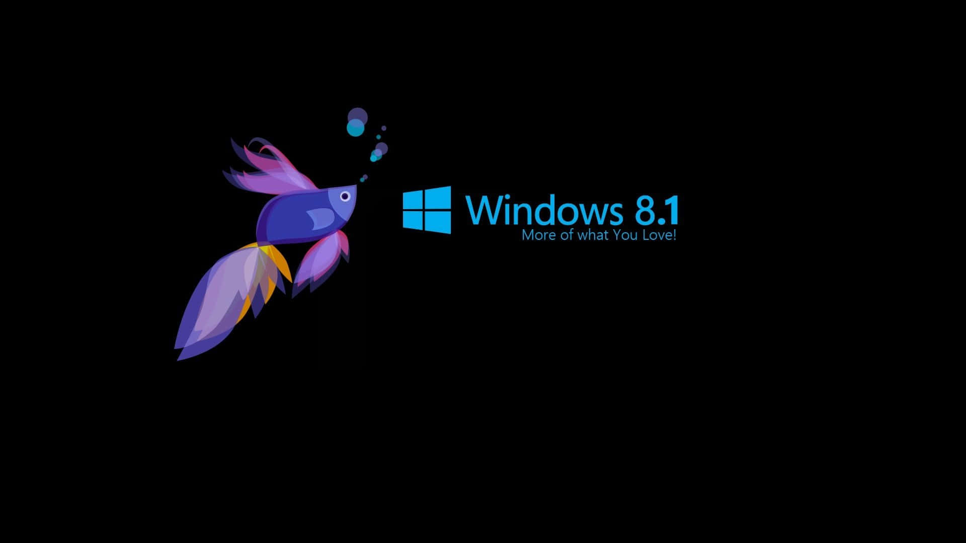 Windows 8 1 Logo With Fish Swimming In The Background Background