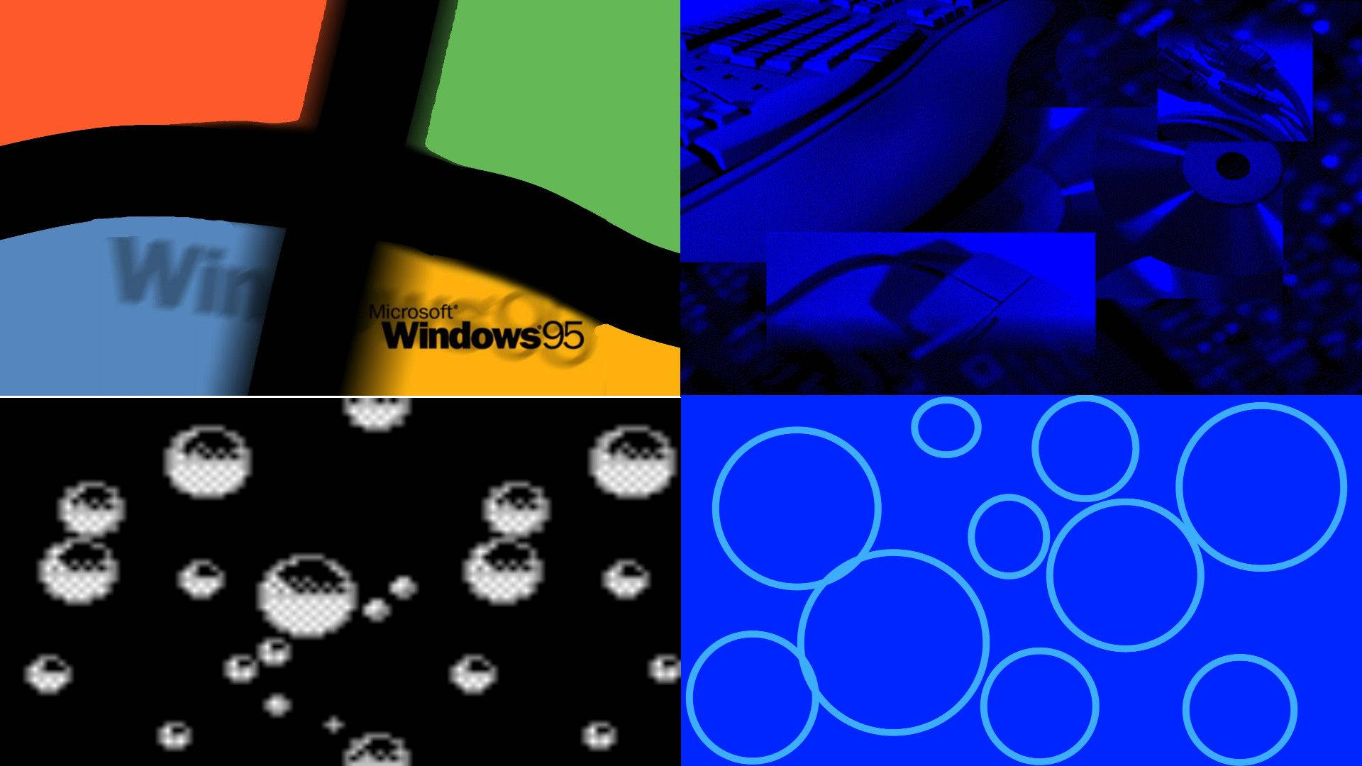 Windows 95 Collage Background