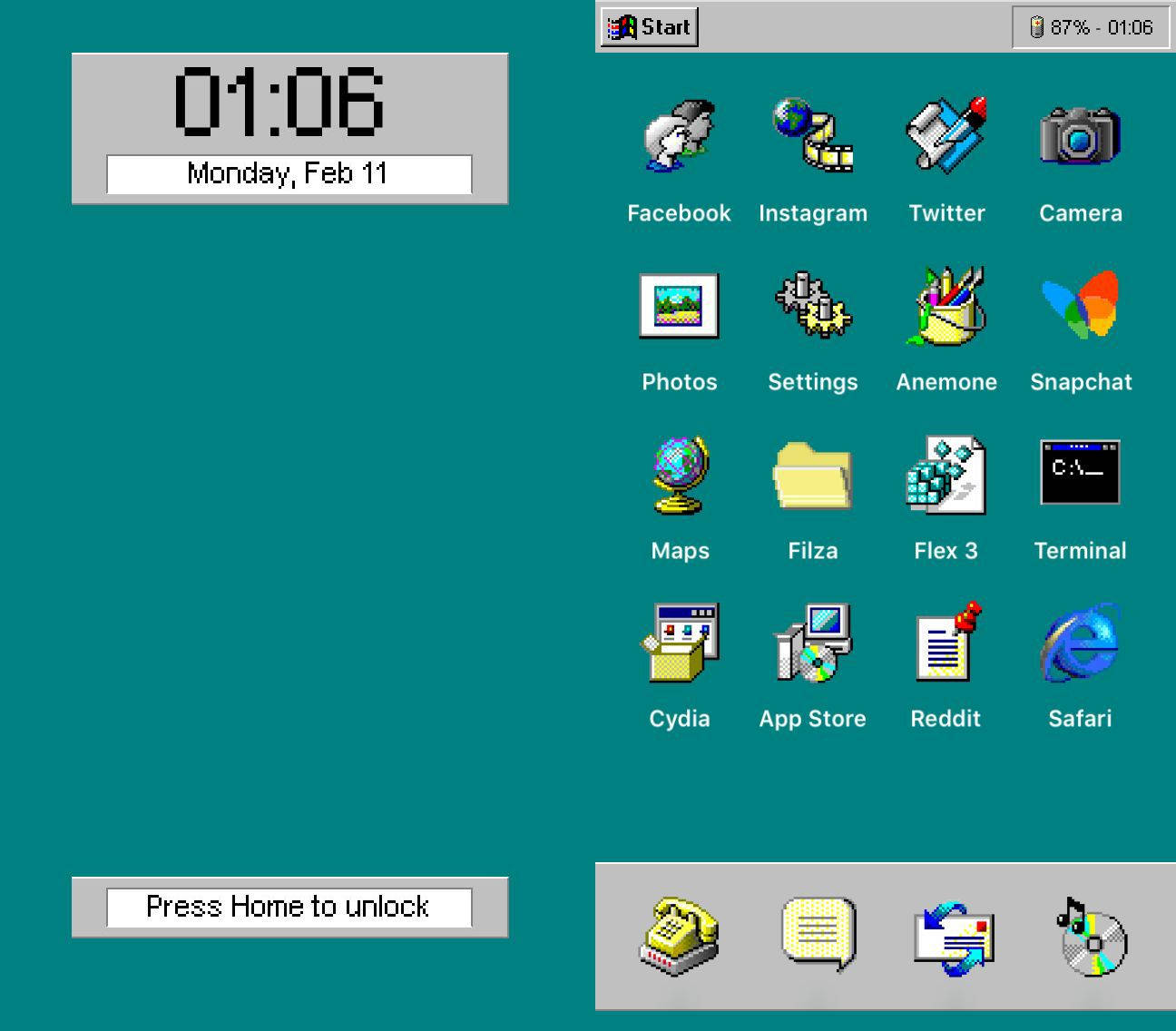 Windows 98 Outrunning The Competition Background