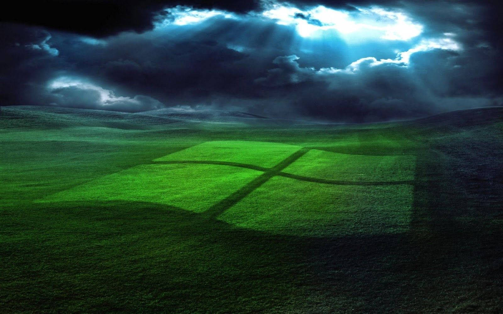 Windows Logo In The Sky Background