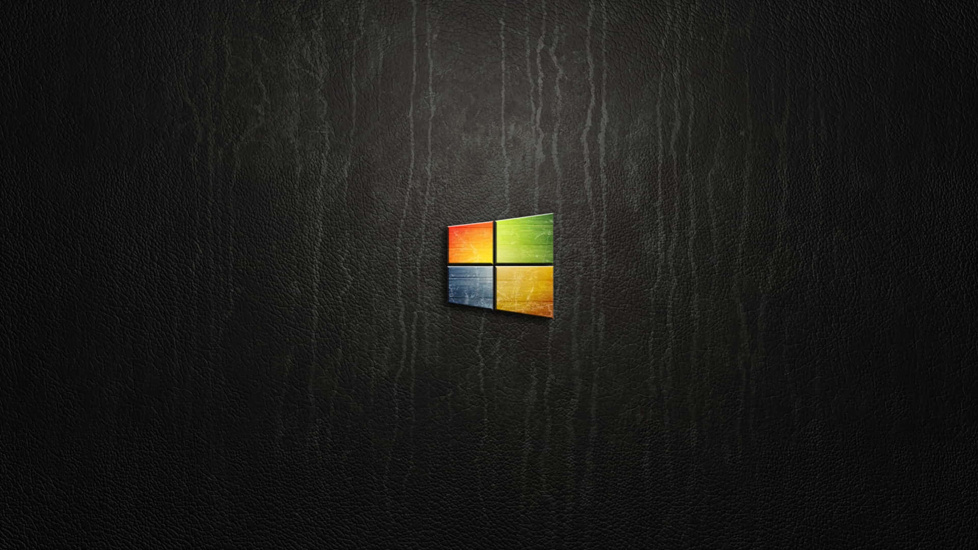 Windows Logo On A Black Background Background