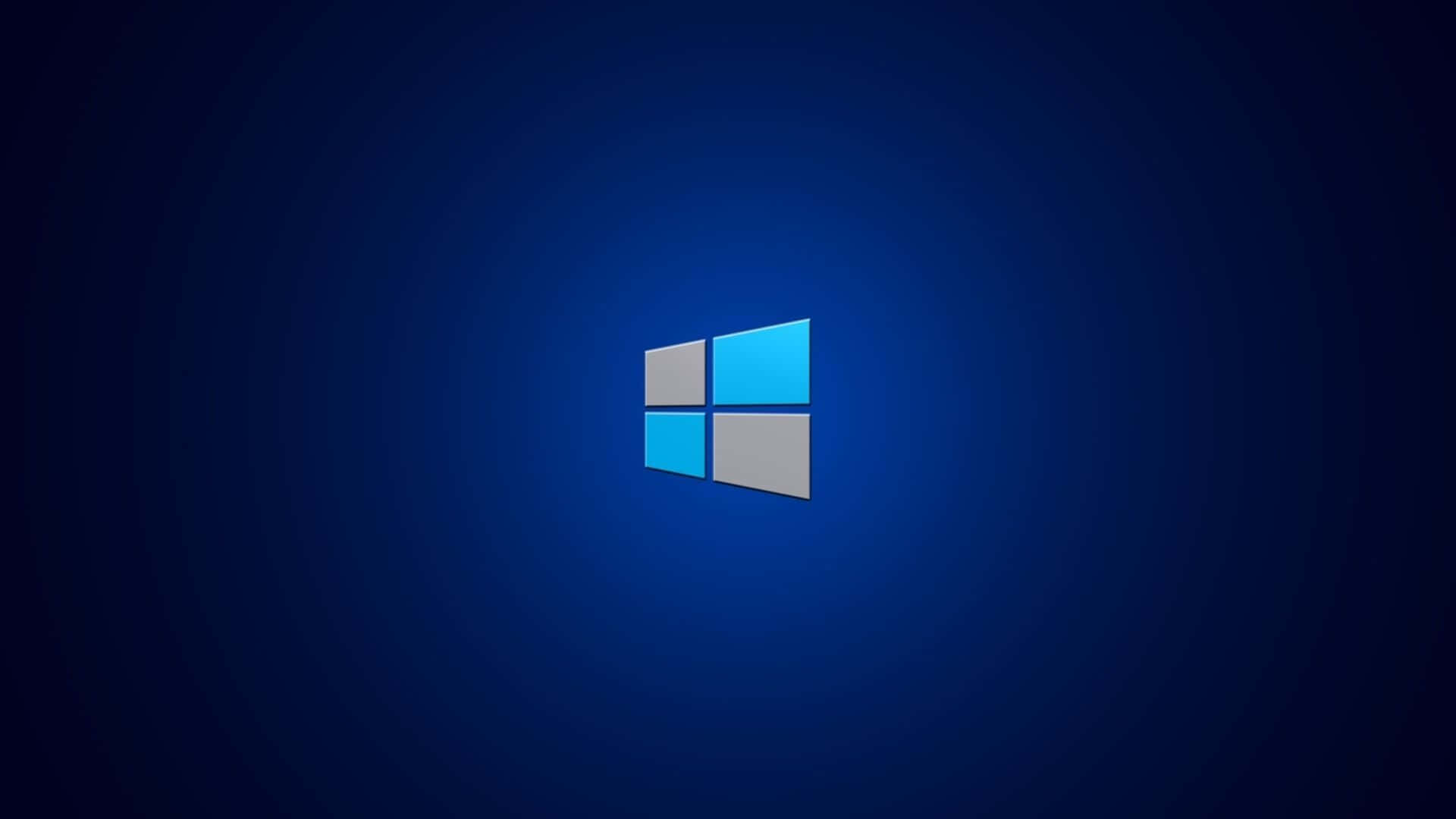 Windows Logo On A Dark Background Background