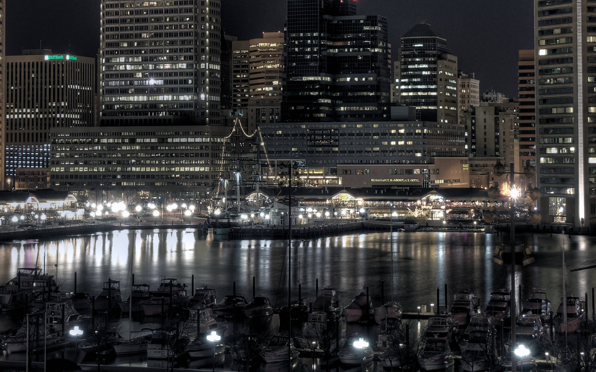 Windows Of The Buildings In Baltimore Background