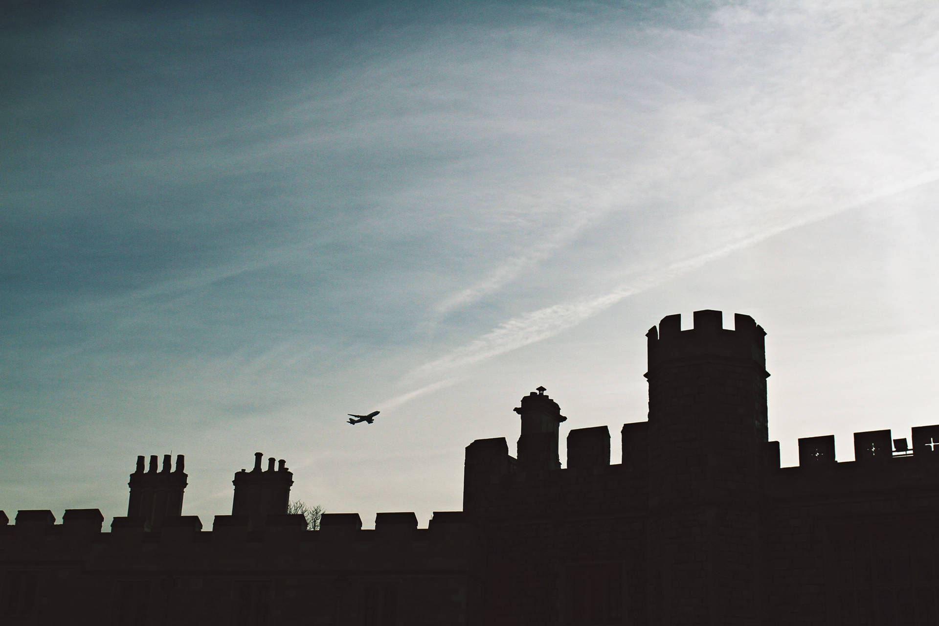 Windsor Castle Silhouette Desktop Background