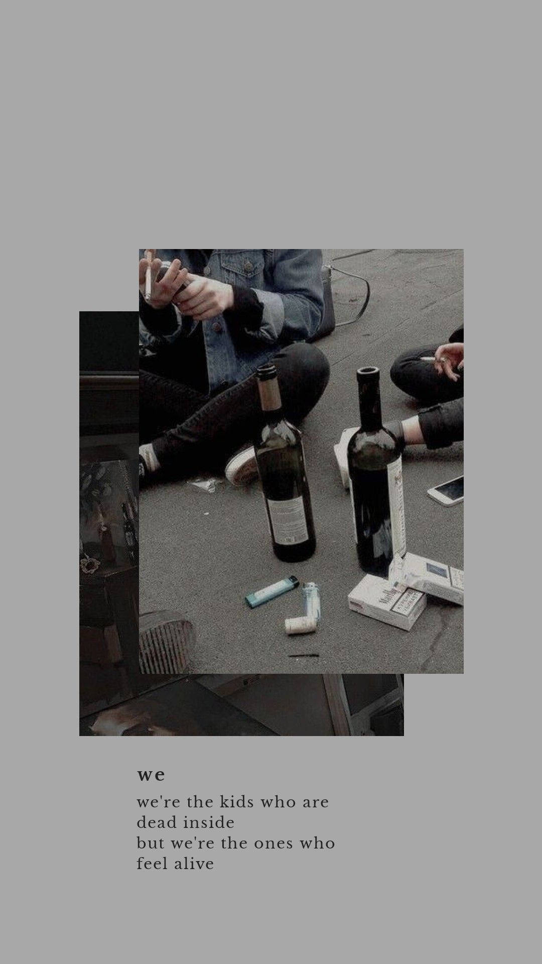 Wine Bottles Aesthetic Grunge Iphone Background