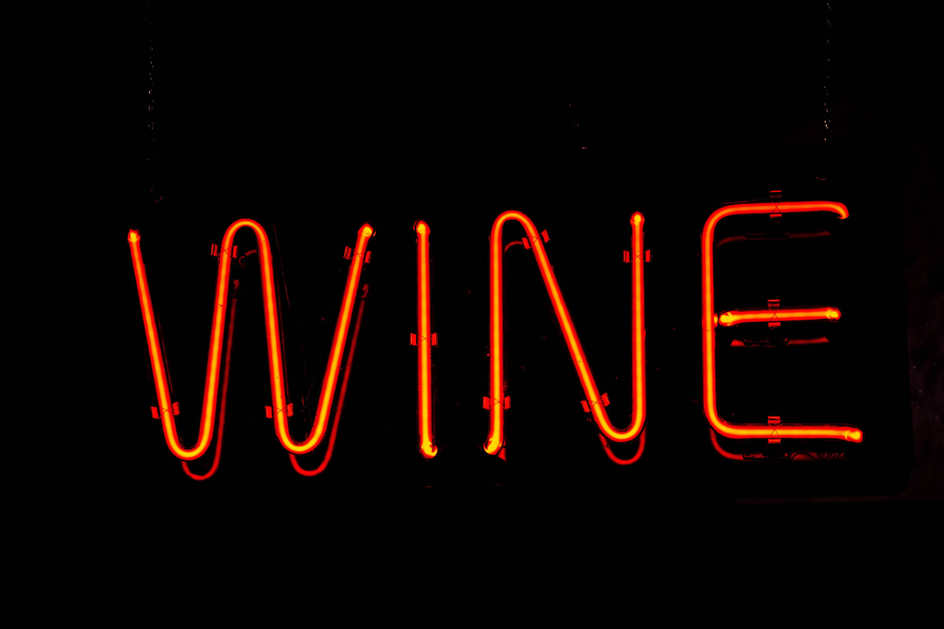 Wine Neon Sign Background