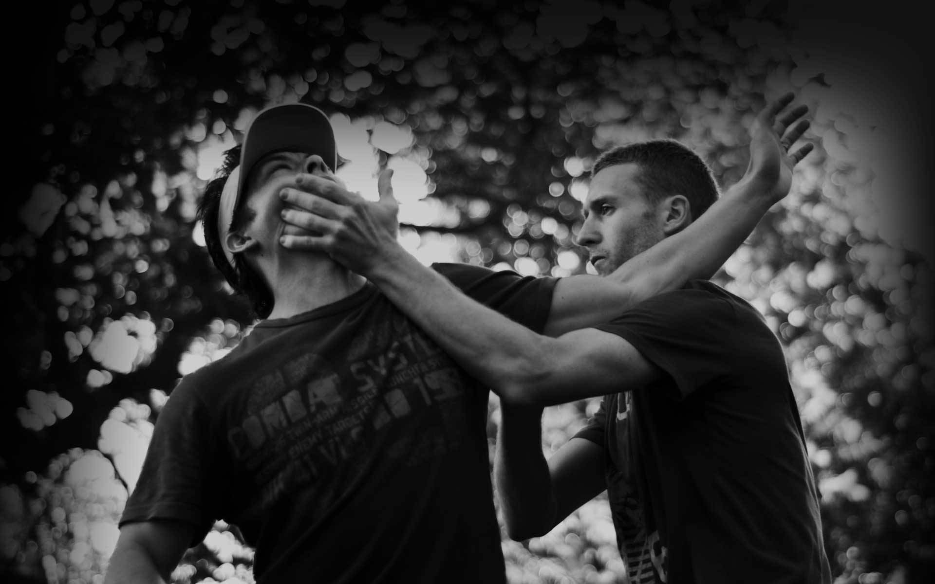 Wing Chun Fighting Art Black And White Background