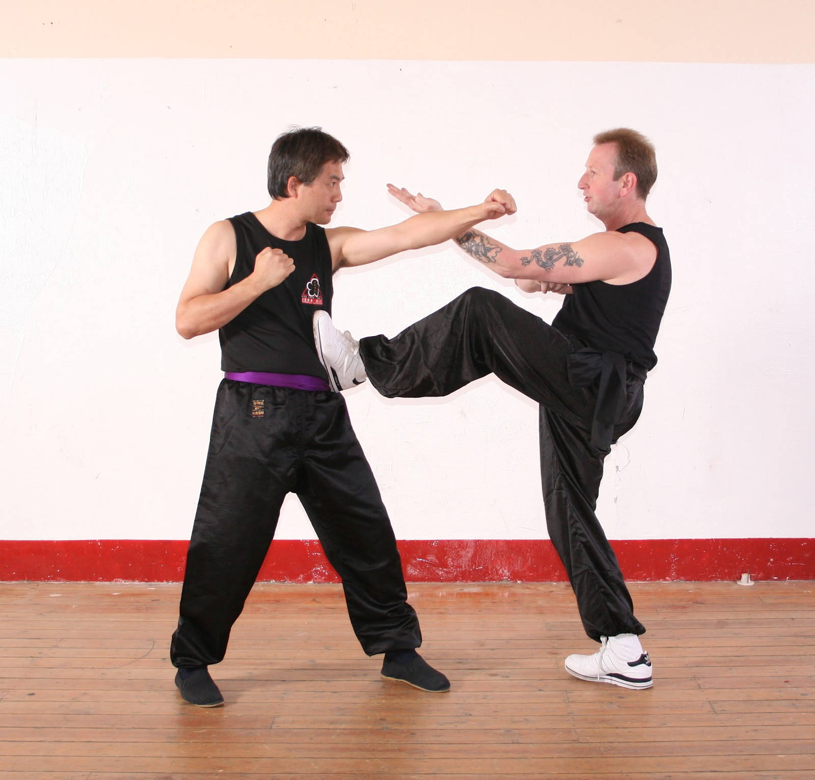 Wing Chun Fighting Art Practice Background