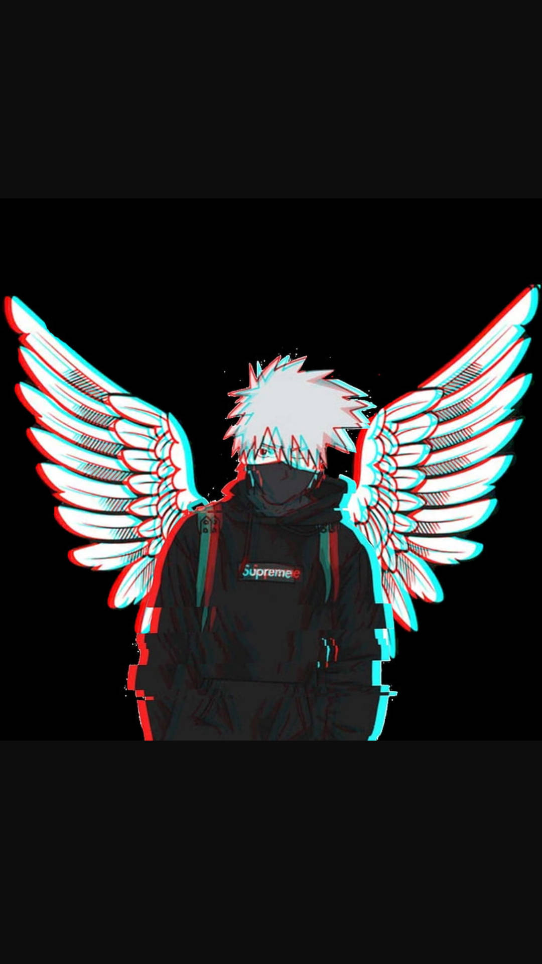 Winged Kakashi Hatake Supreme Hoodie Background