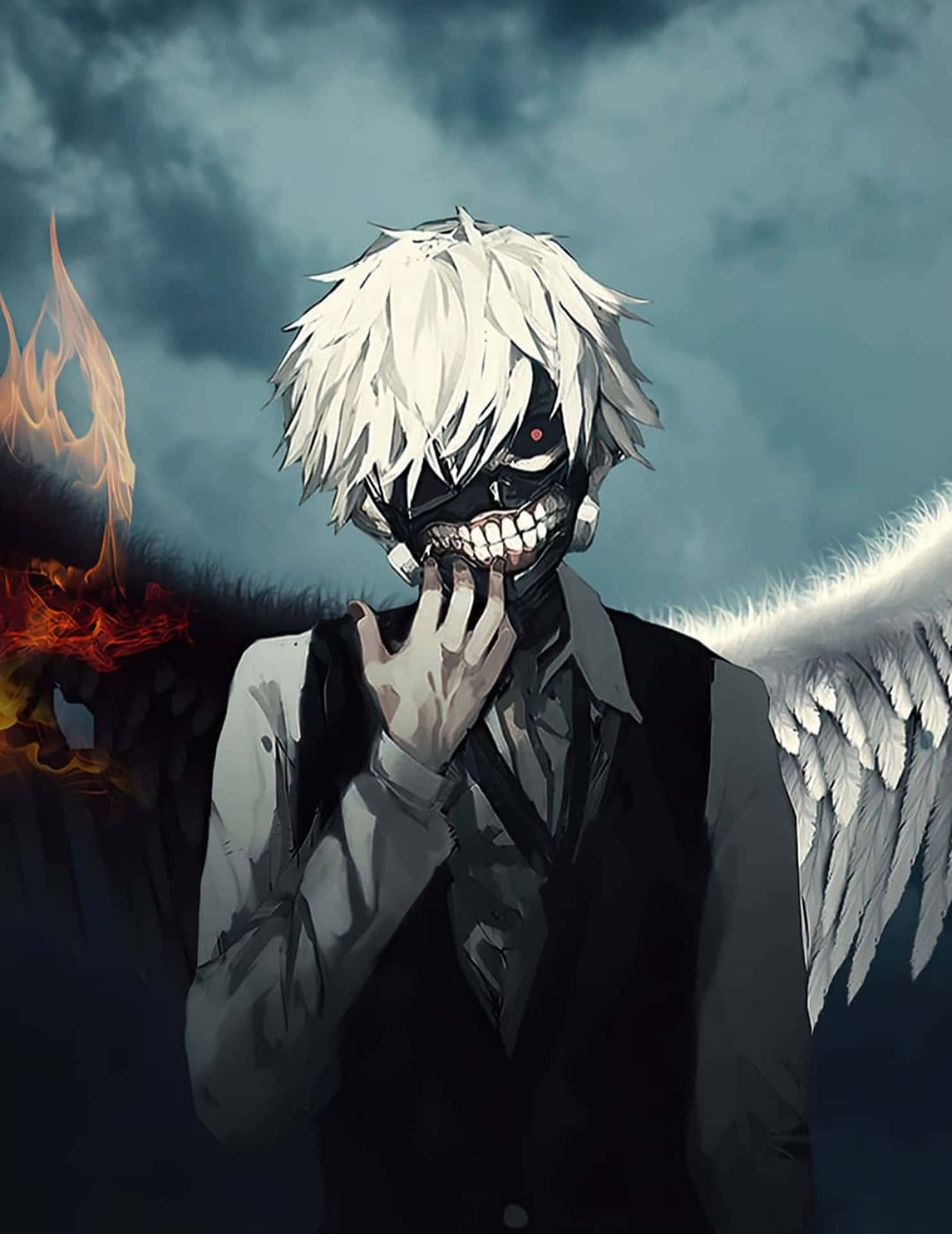 Winged Kaneki Pfp Background
