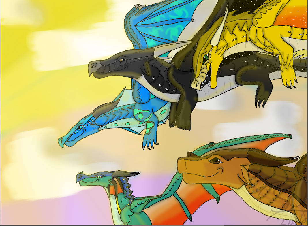 Wings Of Fire Characters Flying