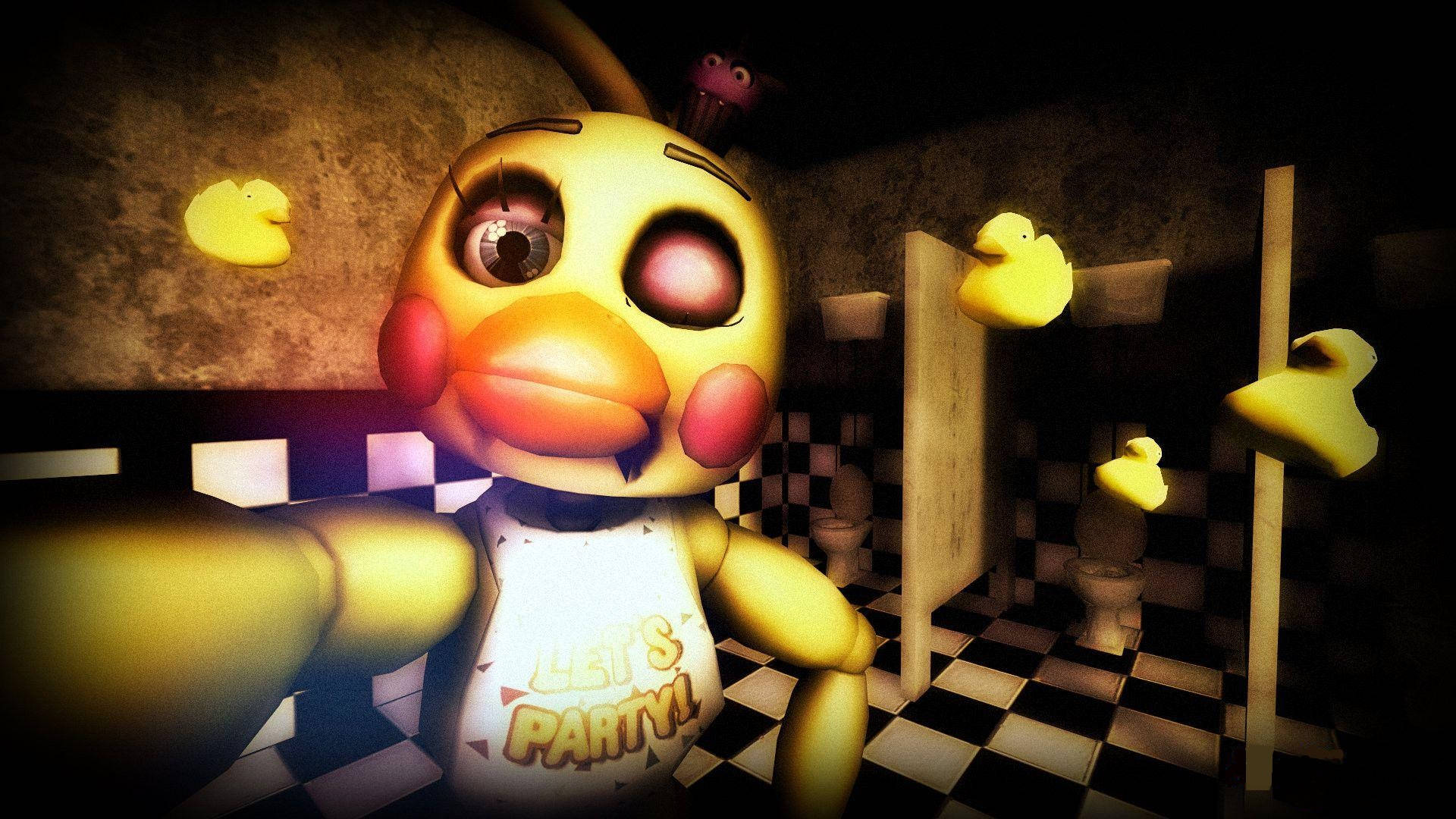 Winking Fnaf Chica Background