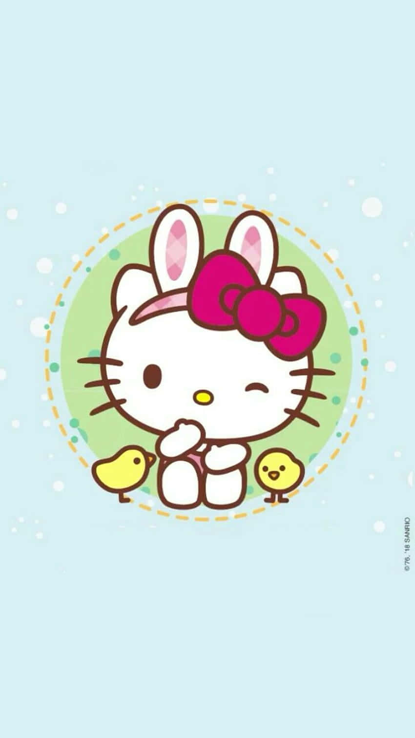 Winking Hello Kitty Sanrio Pfp Background