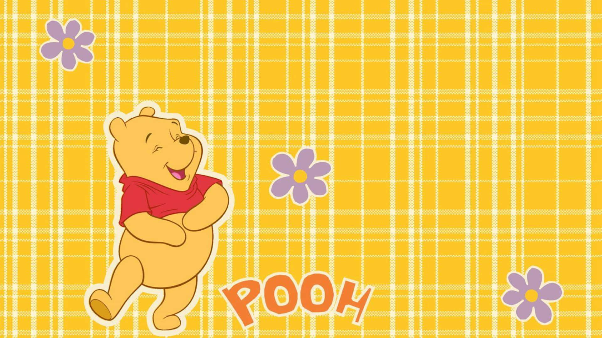 Winnie The Pooh Charming Laptop Background Background