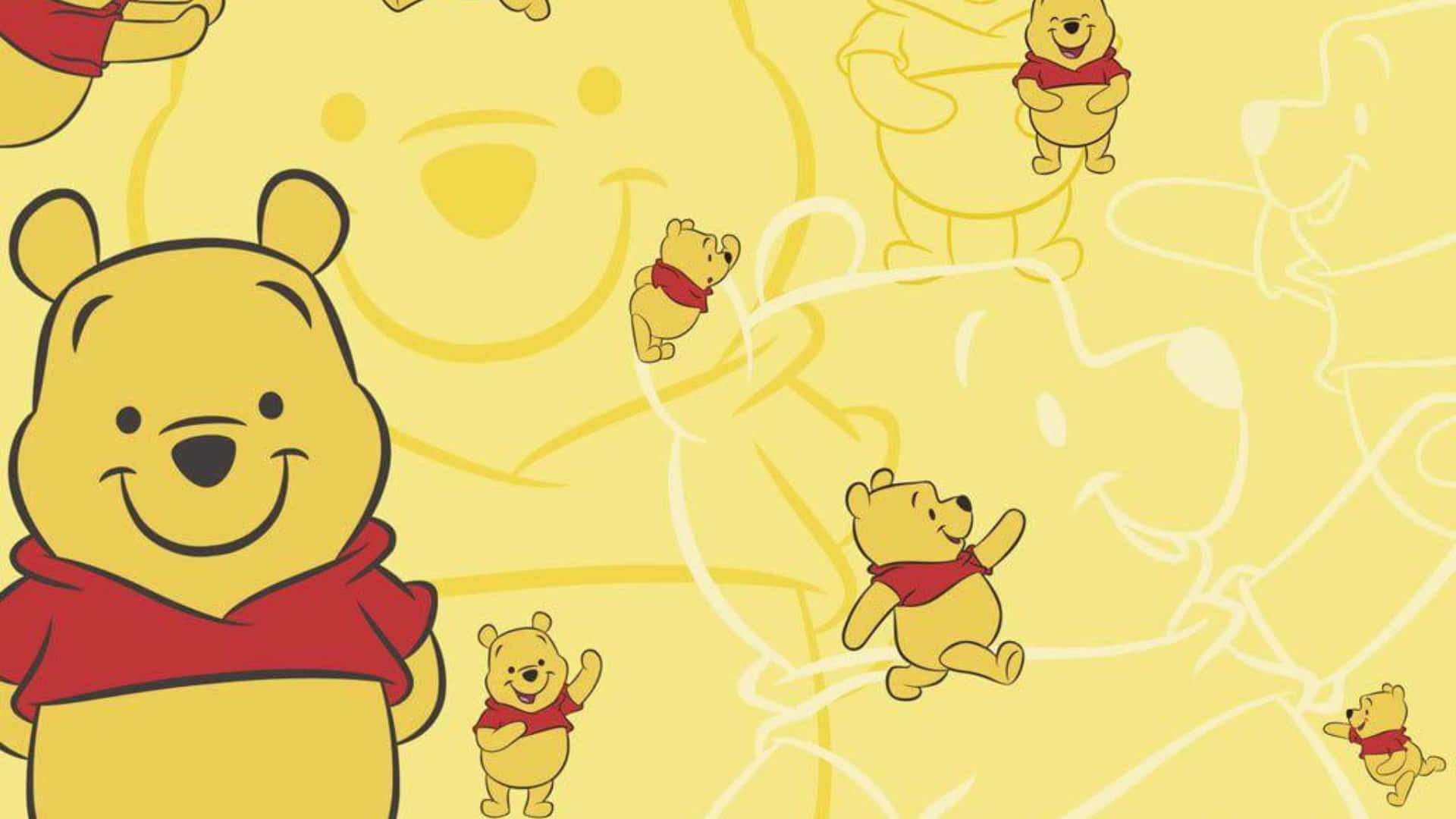 Winnie The Pooh Is Ready To Help With Your Laptop Needs Background