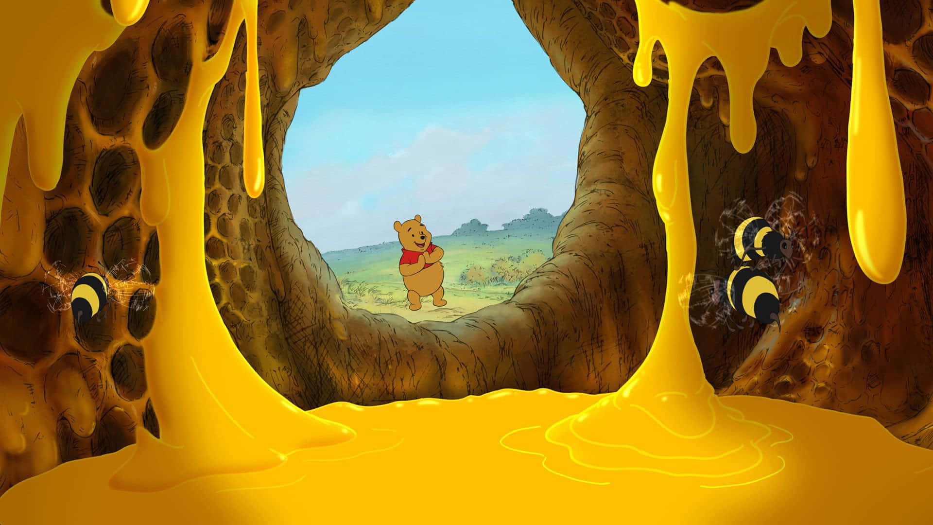 Winnie The Pooh Laptop Wallpaper Background