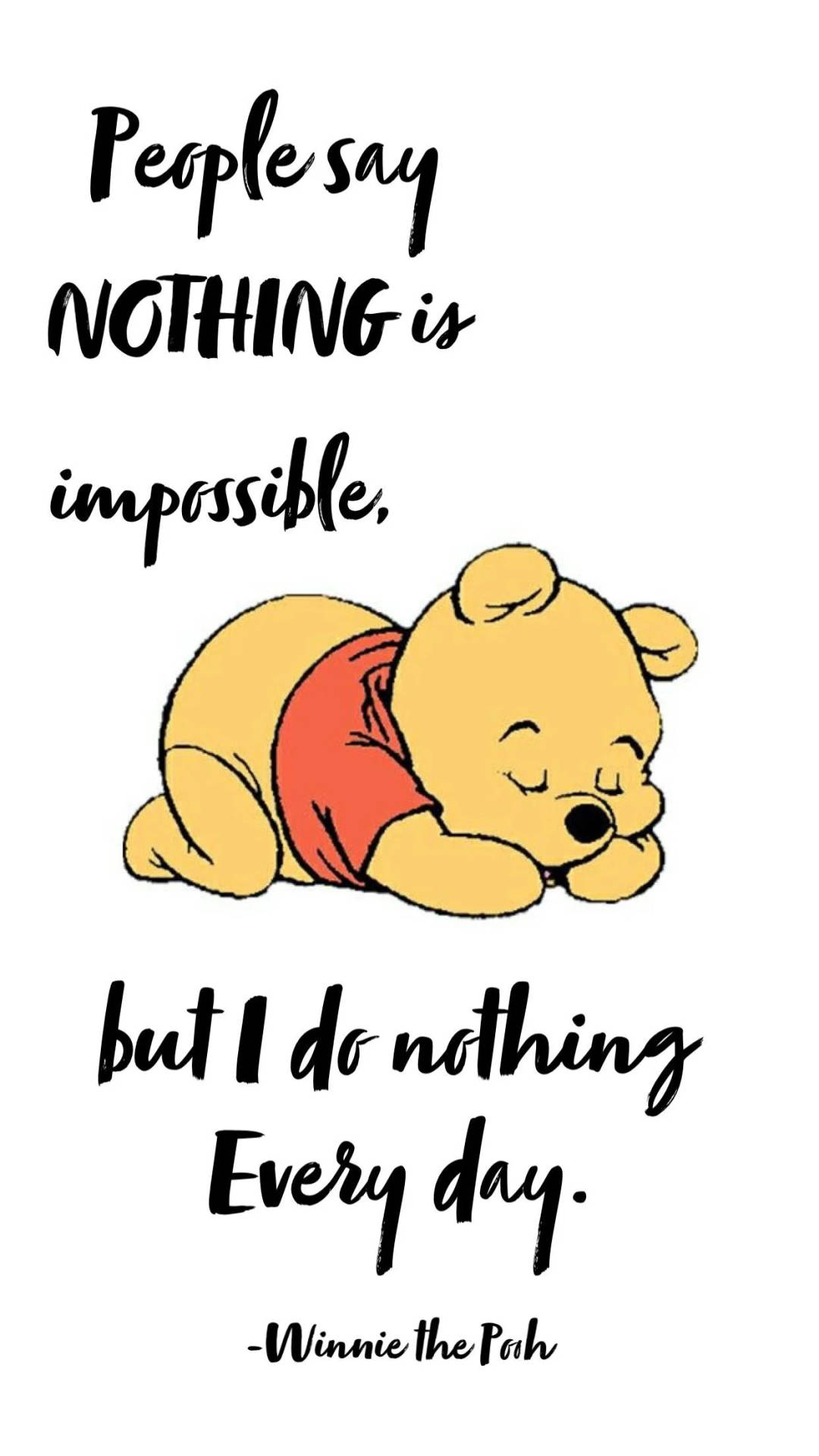 Winnie The Pooh Quotes About Laziness Background